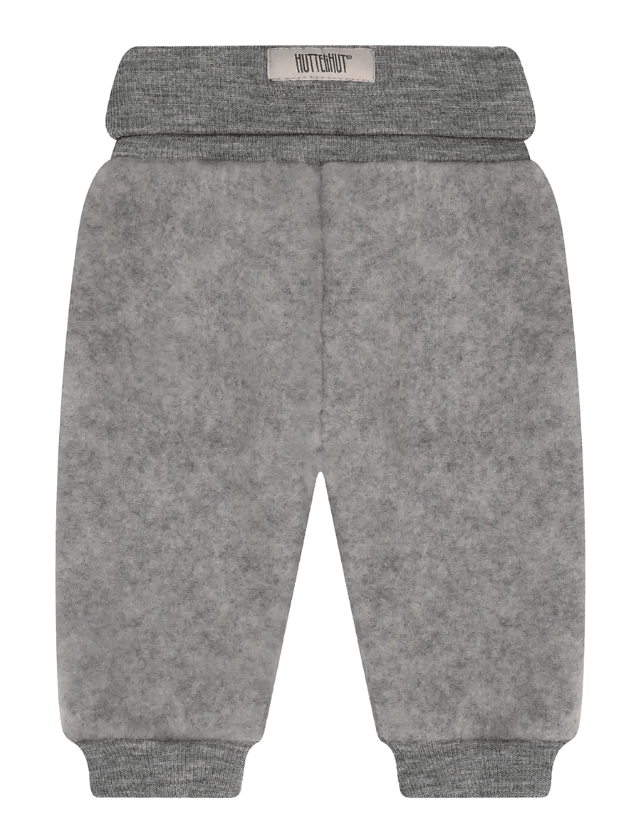 Huttelihut - Pants Wool Fleece - mjukisbyxor - medium grey melange - 2
