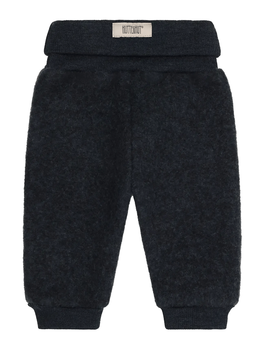 Huttelihut - Pants Wool Fleece - dressipüksid - navy melange - 1