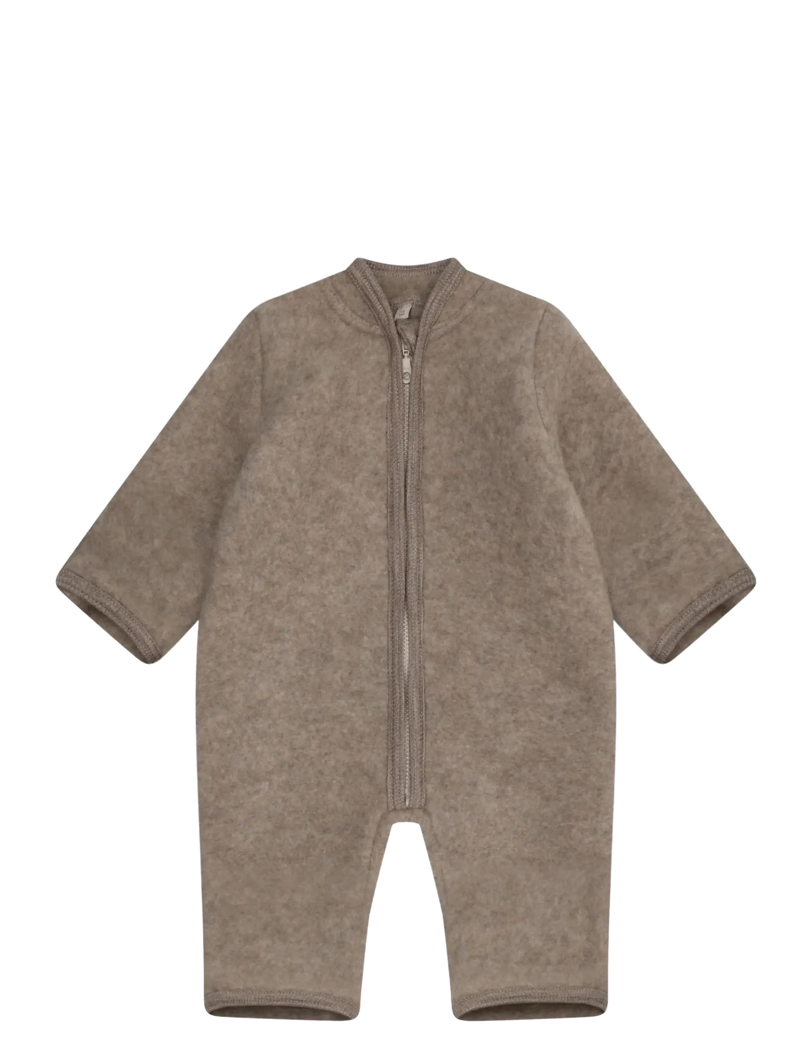 Huttelihut Pram Suit Wool Fleece - Overtøj - SAVANNAH MELANGE / beige