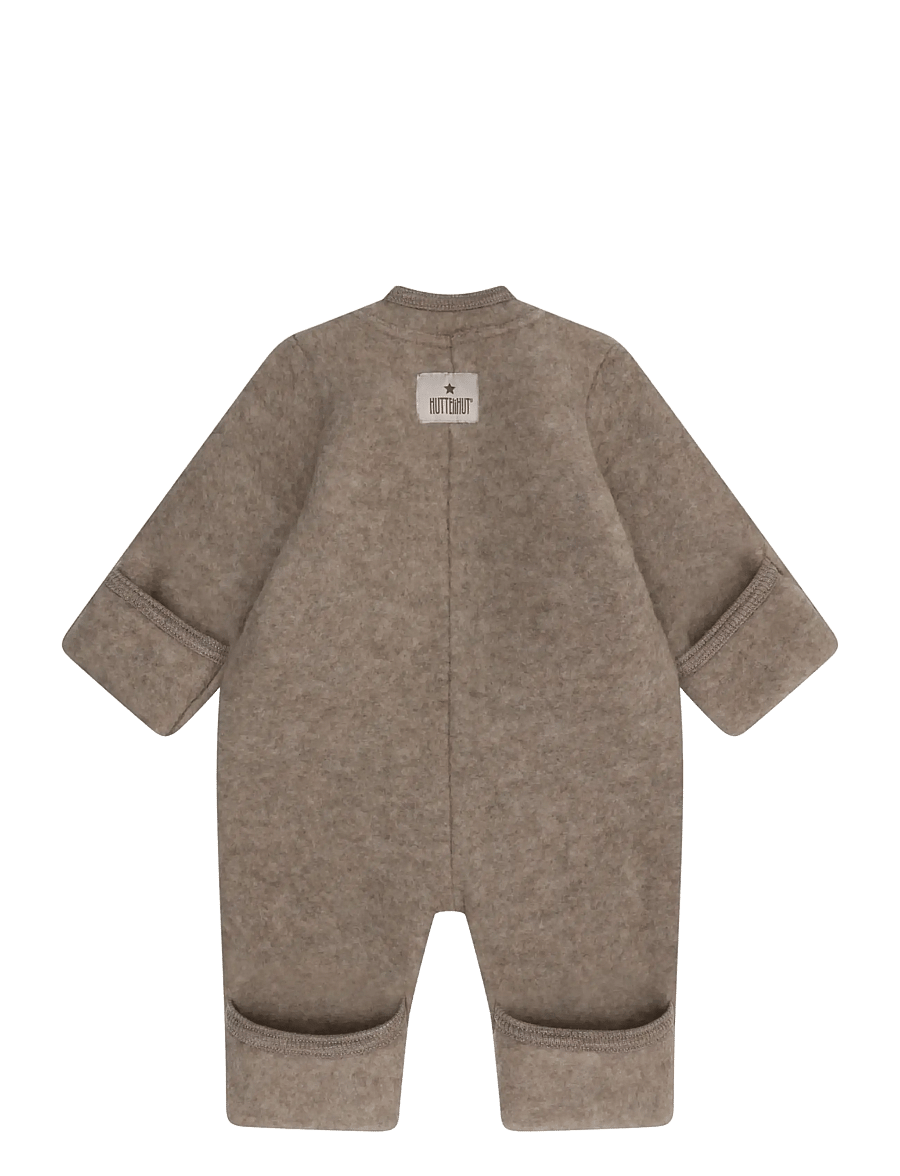 Huttelihut - Pram Suit Wool Fleece - fleecedragter - savannah melange - 1