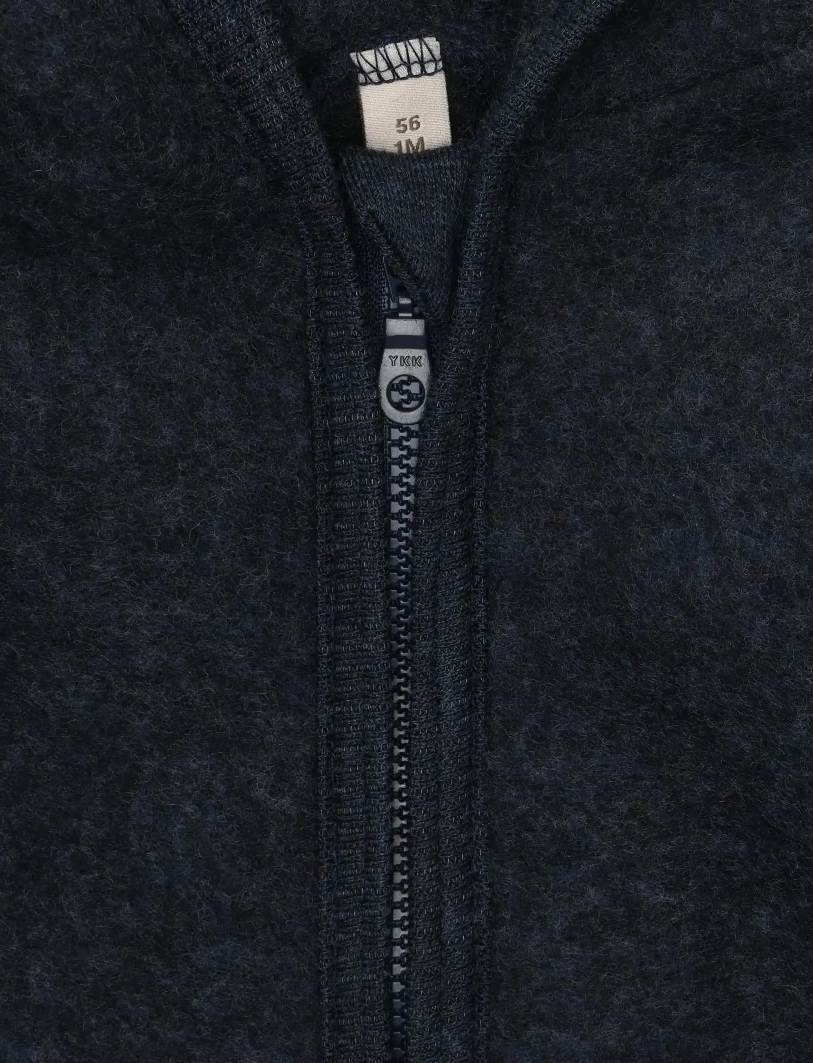 Huttelihut - Pram Suit Wool Fleece - jumpsuits - navy melange - 2