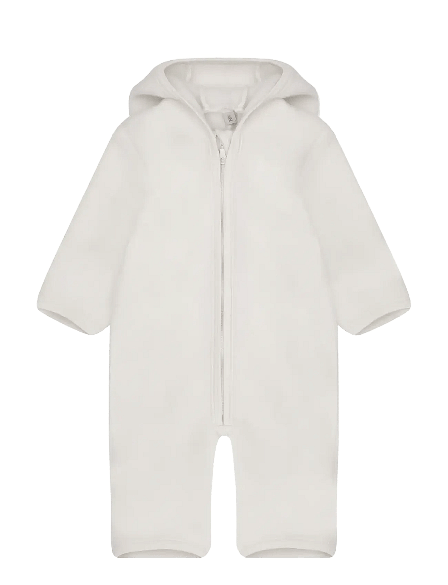 Huttelihut - Pram Suit Wool Fleece - tofu - 0