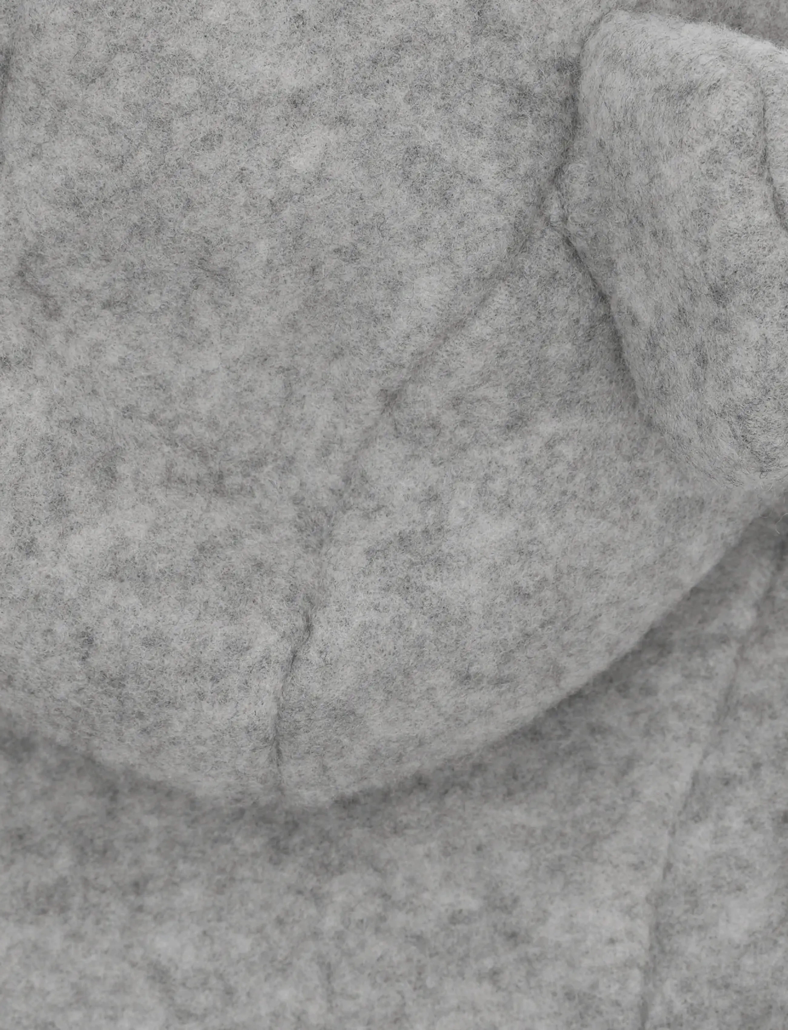 Huttelihut - Pram Suit Ears Wool Fleece - termokombinesoonid - medium grey melange - 4