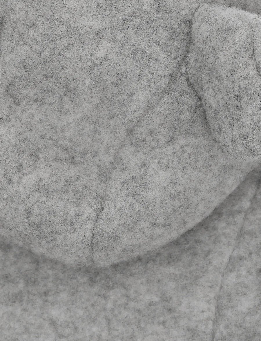 Huttelihut - Pram Suit Ears Wool Fleece - termokombinesoonid - medium grey melange - 4