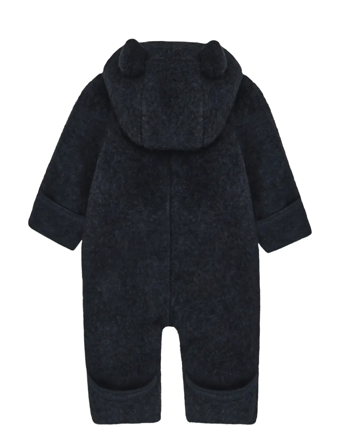 Huttelihut - Pram Suit Ears Wool Fleece - termokombinesoonid - navy melange - 1
