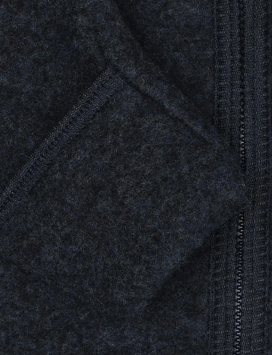 Huttelihut - Pram Suit Ears Wool Fleece - termokombinesoonid - navy melange - 2