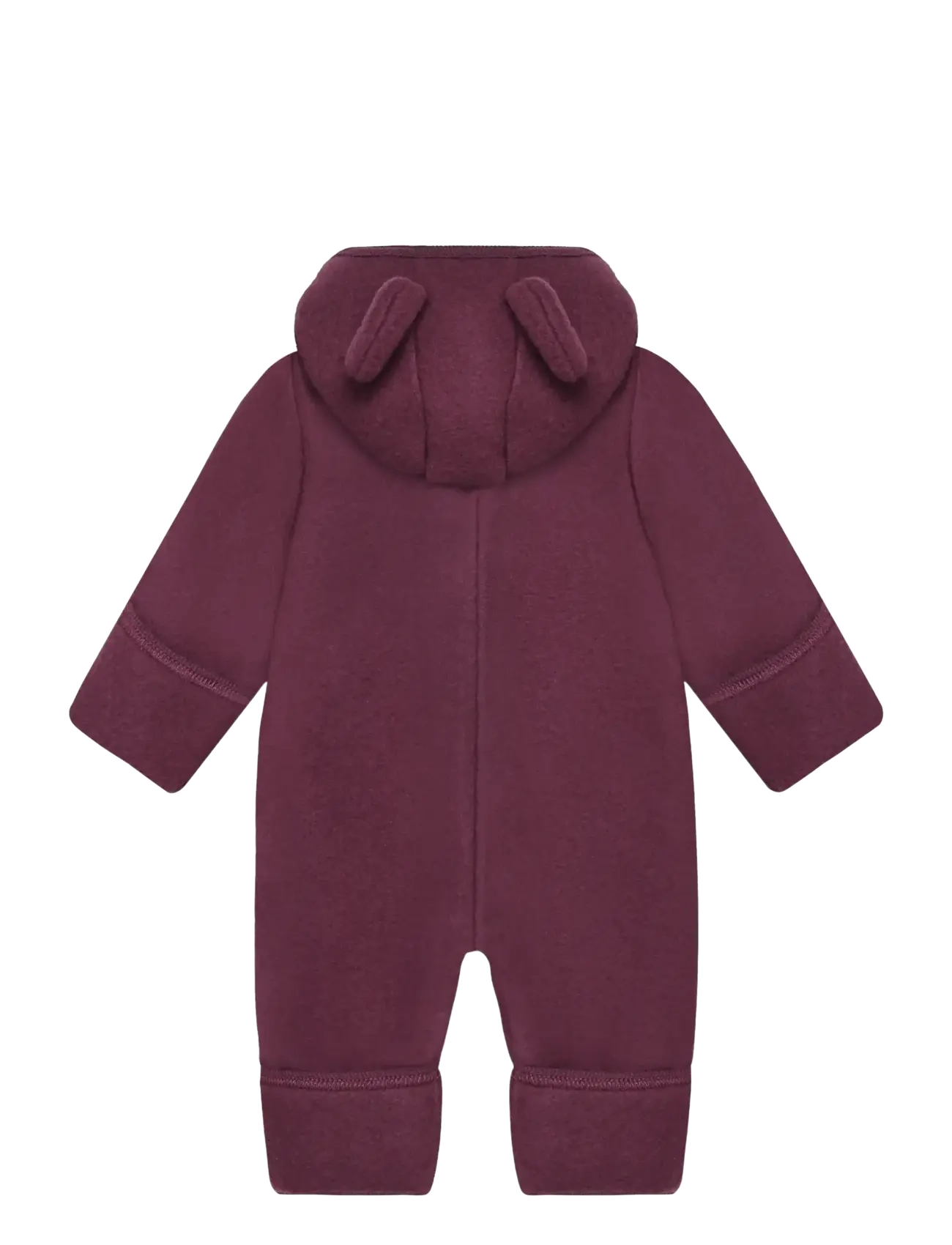Huttelihut - Pram Suit Ears Wool Fleece - fleecedragter - port royale - 1