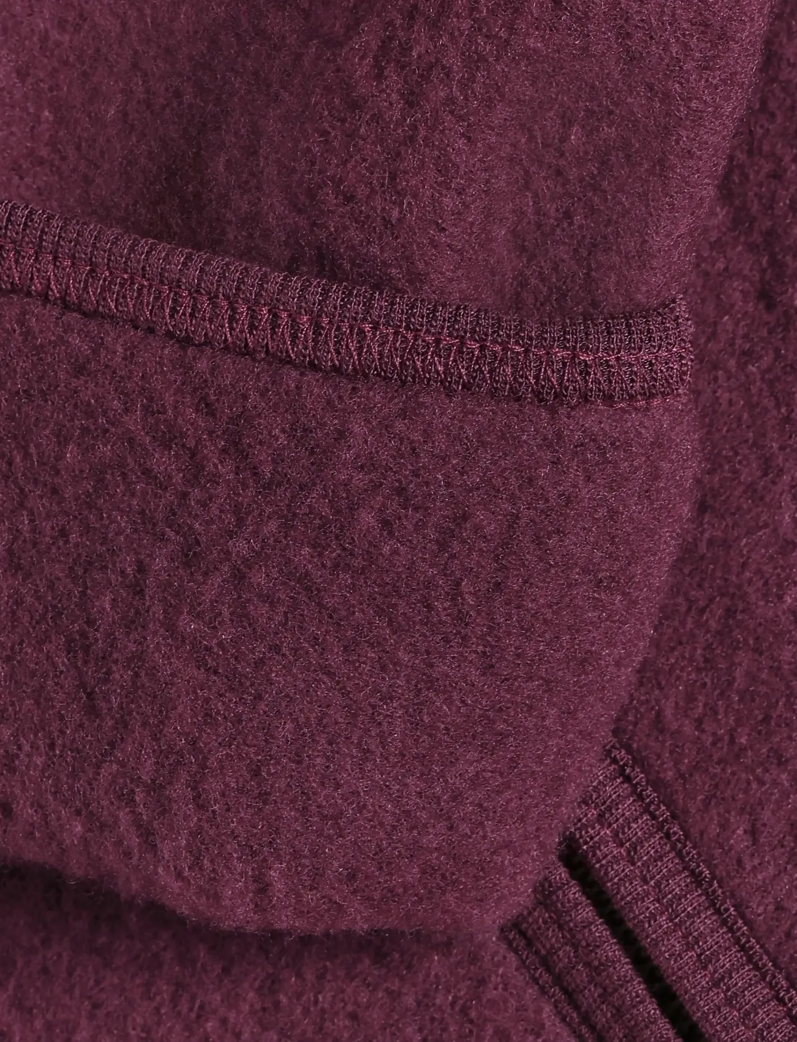 Huttelihut - Pram Suit Ears Wool Fleece - fleecedragter - port royale - 2