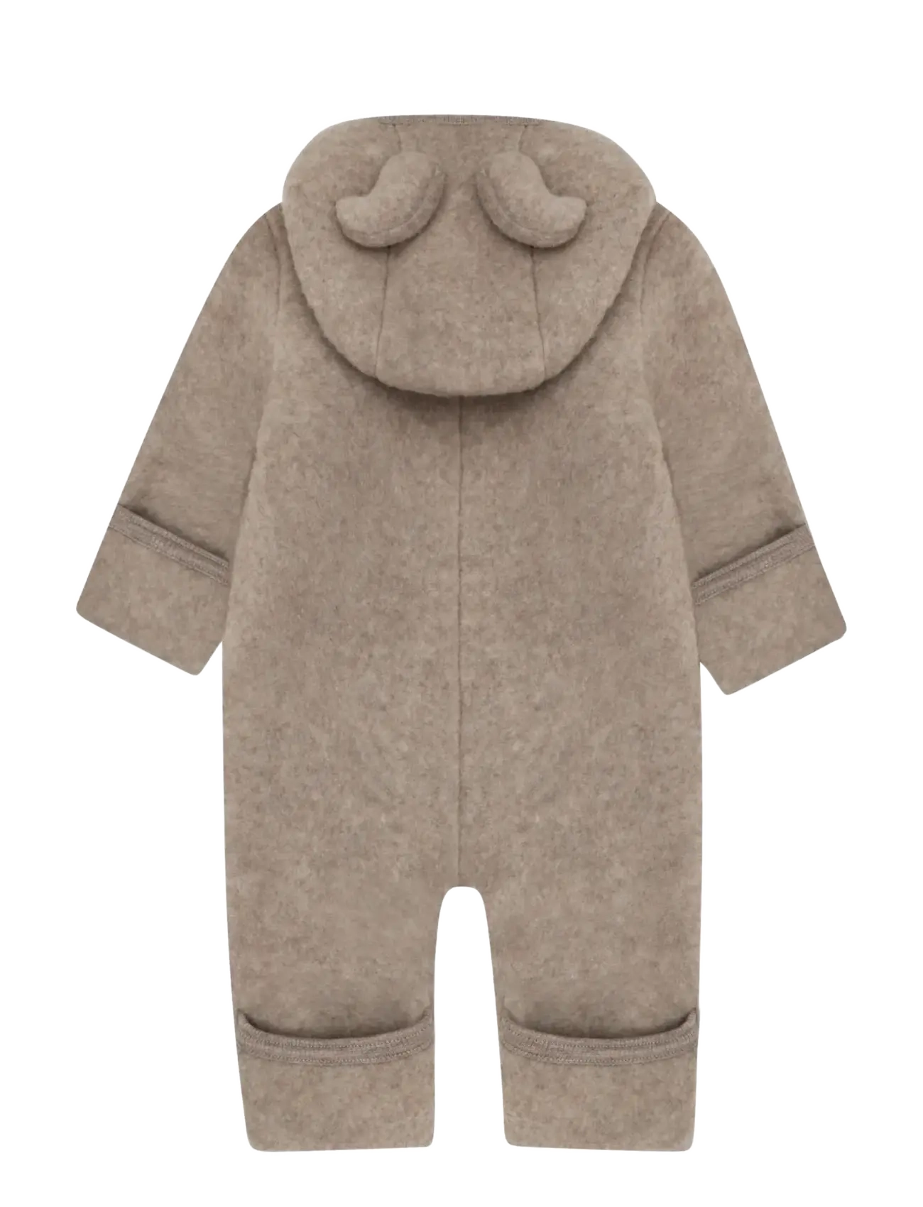 Huttelihut - Pram Suit Ears Wool Fleece - termokombinesoonid - savannah melange - 1