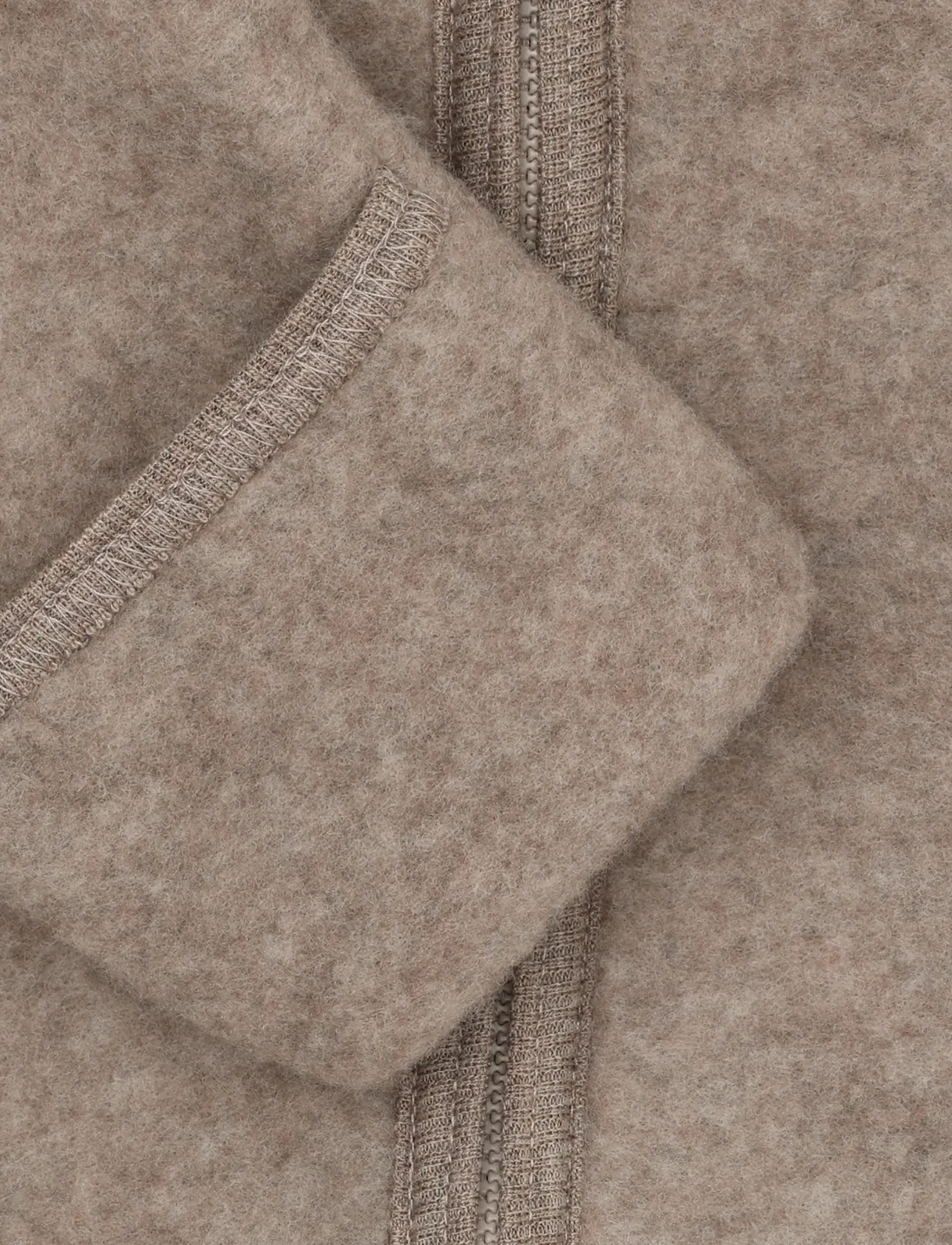 Huttelihut - Pram Suit Ears Wool Fleece - termokombinesoonid - savannah melange - 2