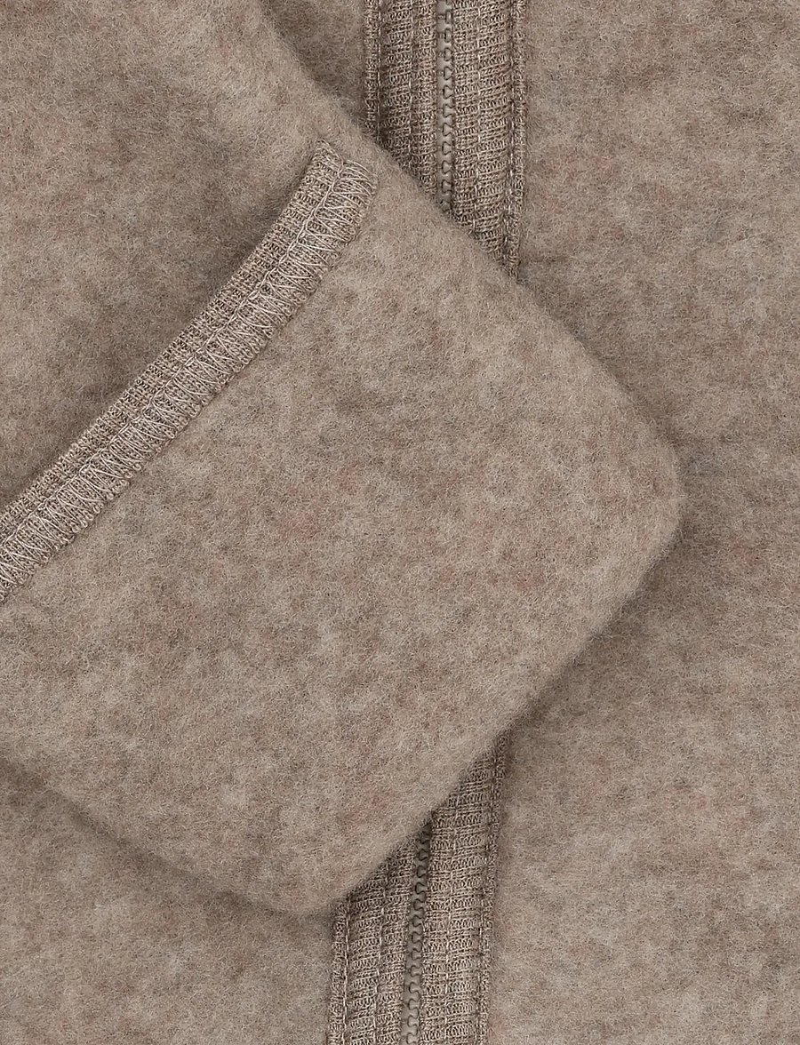 Huttelihut - Pram Suit Ears Wool Fleece - termokombinesoonid - savannah melange - 2