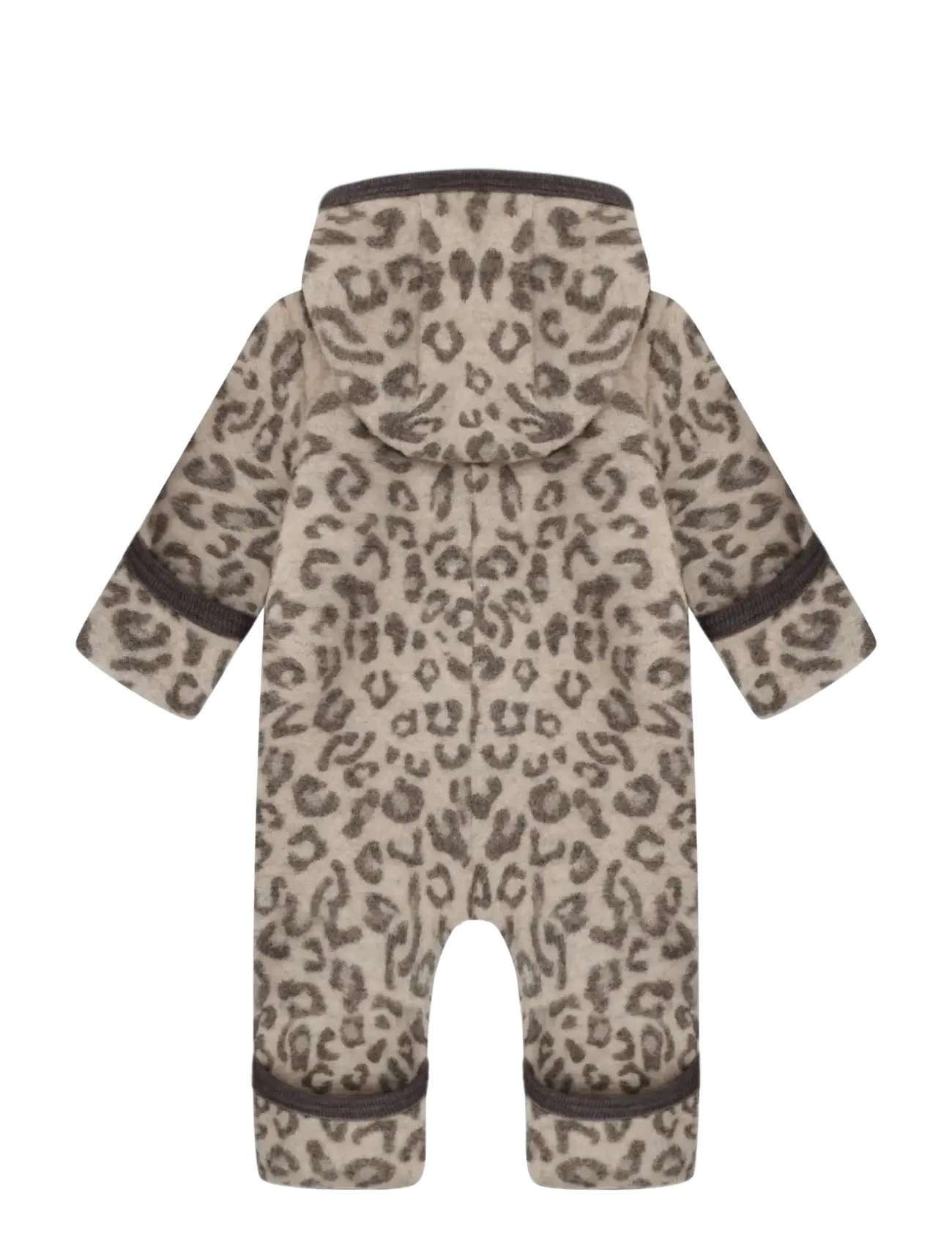 Huttelihut - Pram Suit Wool Fleece Jacquard - fliiskombinesoonid - camel melange - 1
