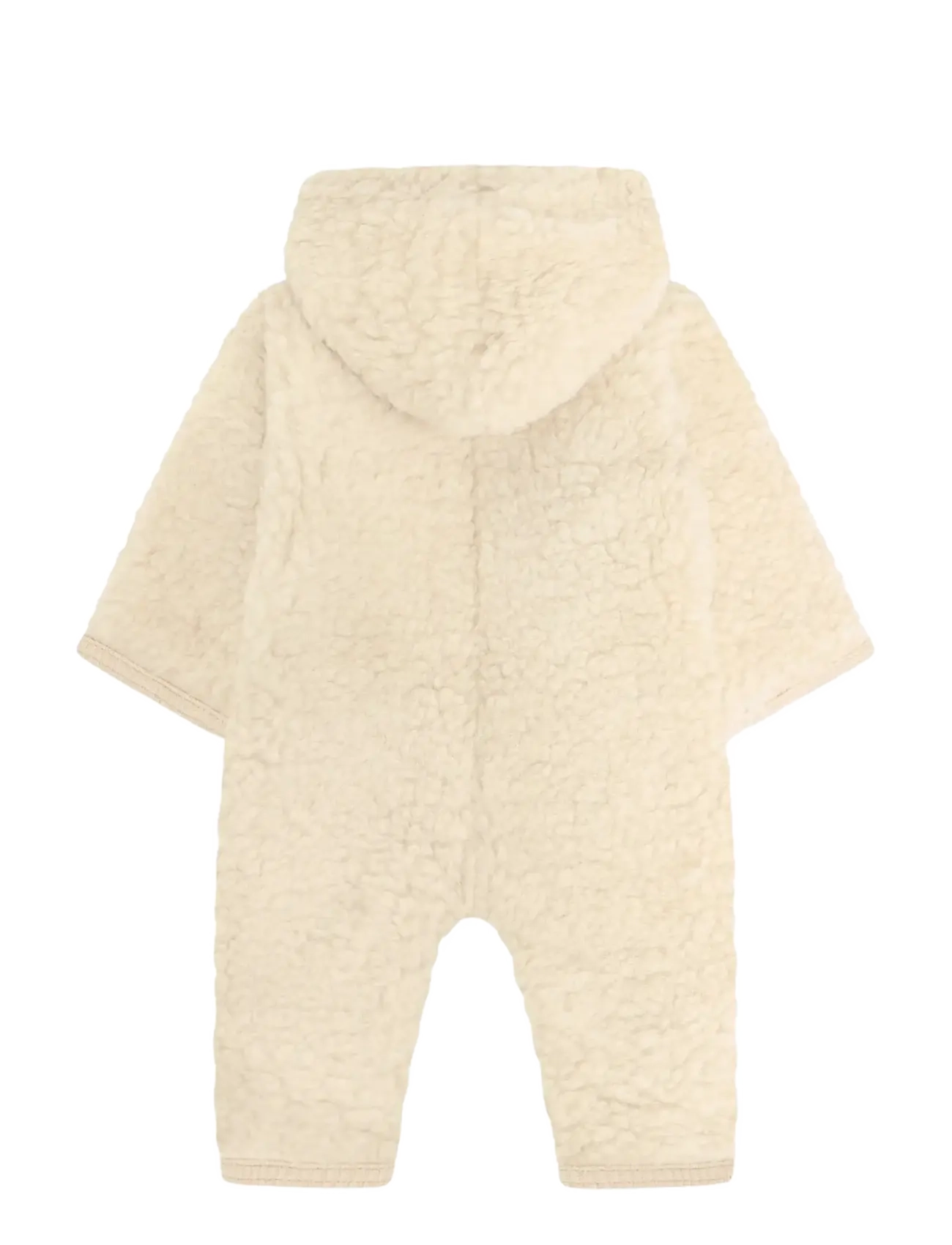 Huttelihut - Pram Suit Wool Teddy w. Lining - cement - 1