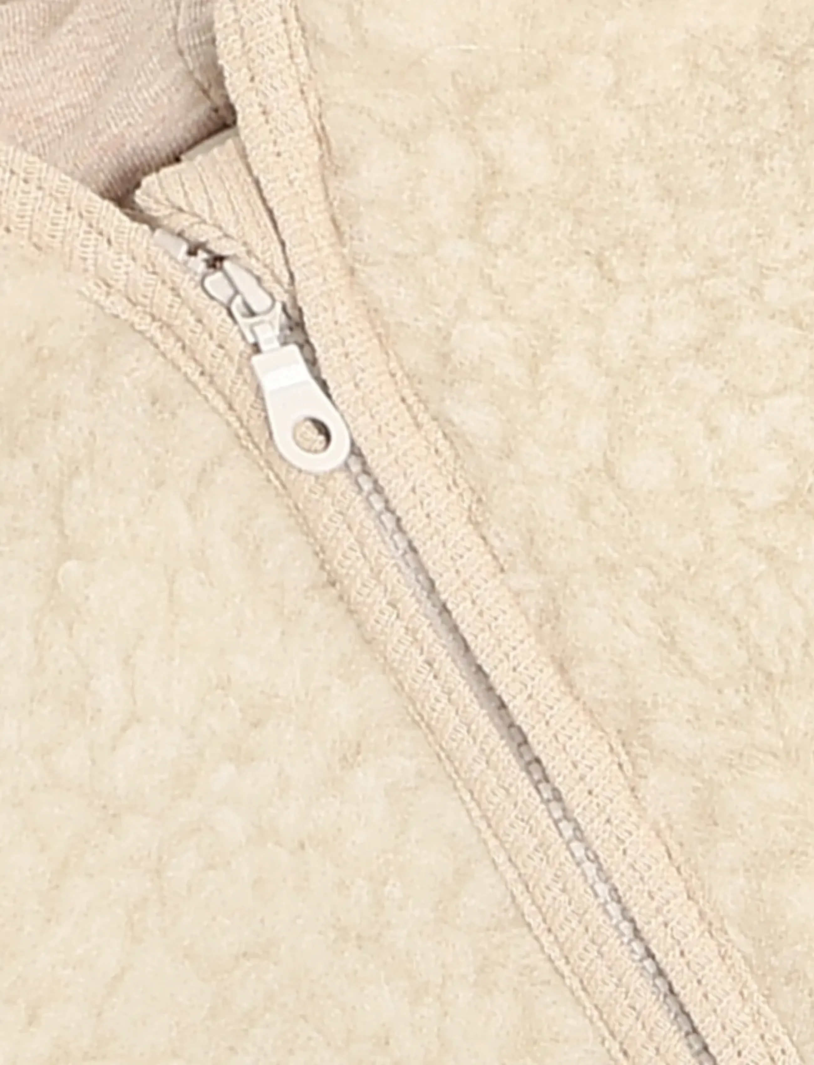 Huttelihut - Pram Suit Wool Teddy w. Lining - cement - 2