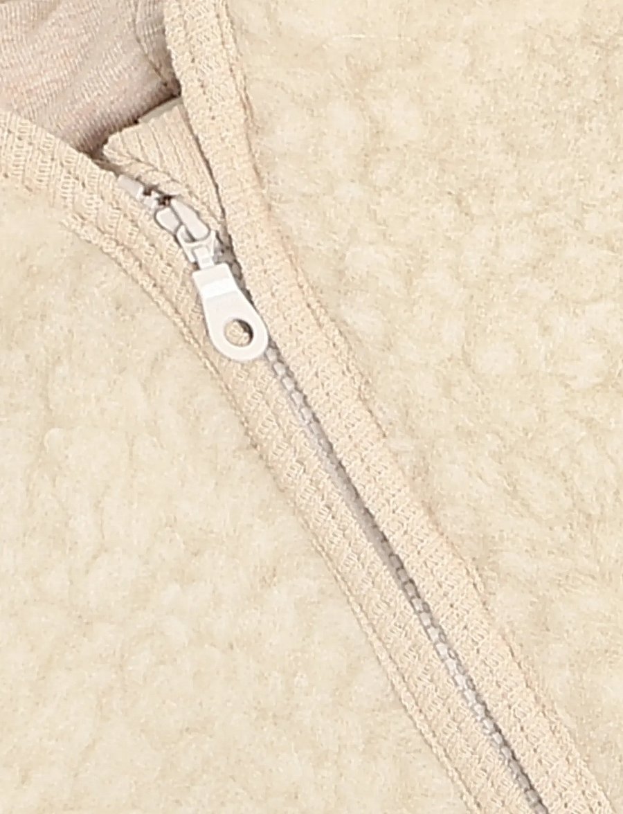 Huttelihut - Pram Suit Wool Teddy w. Lining - shop efter alder - cement - 2