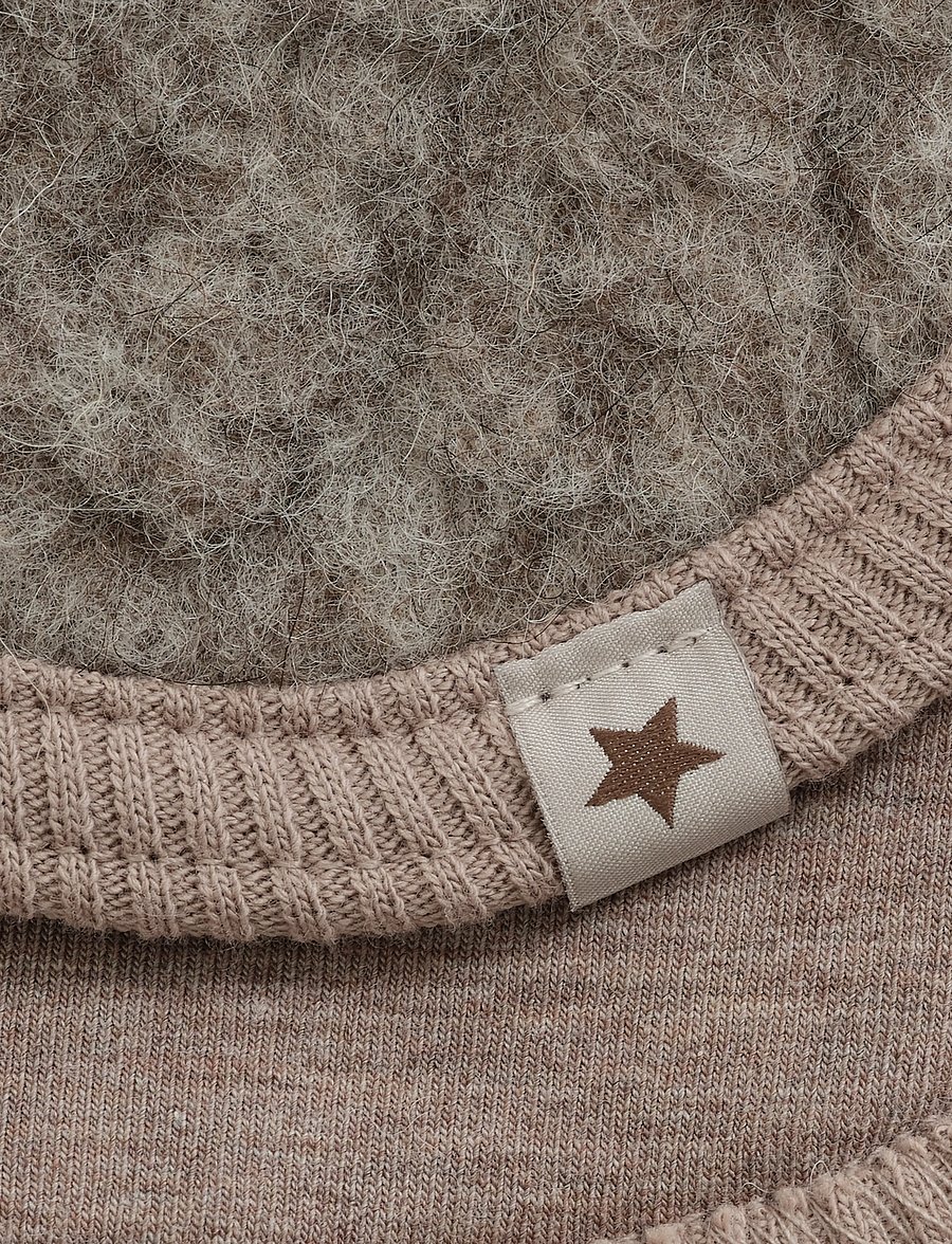 Huttelihut - Neck Warmer Wool Teddy - halswärmer - camel melange - 2