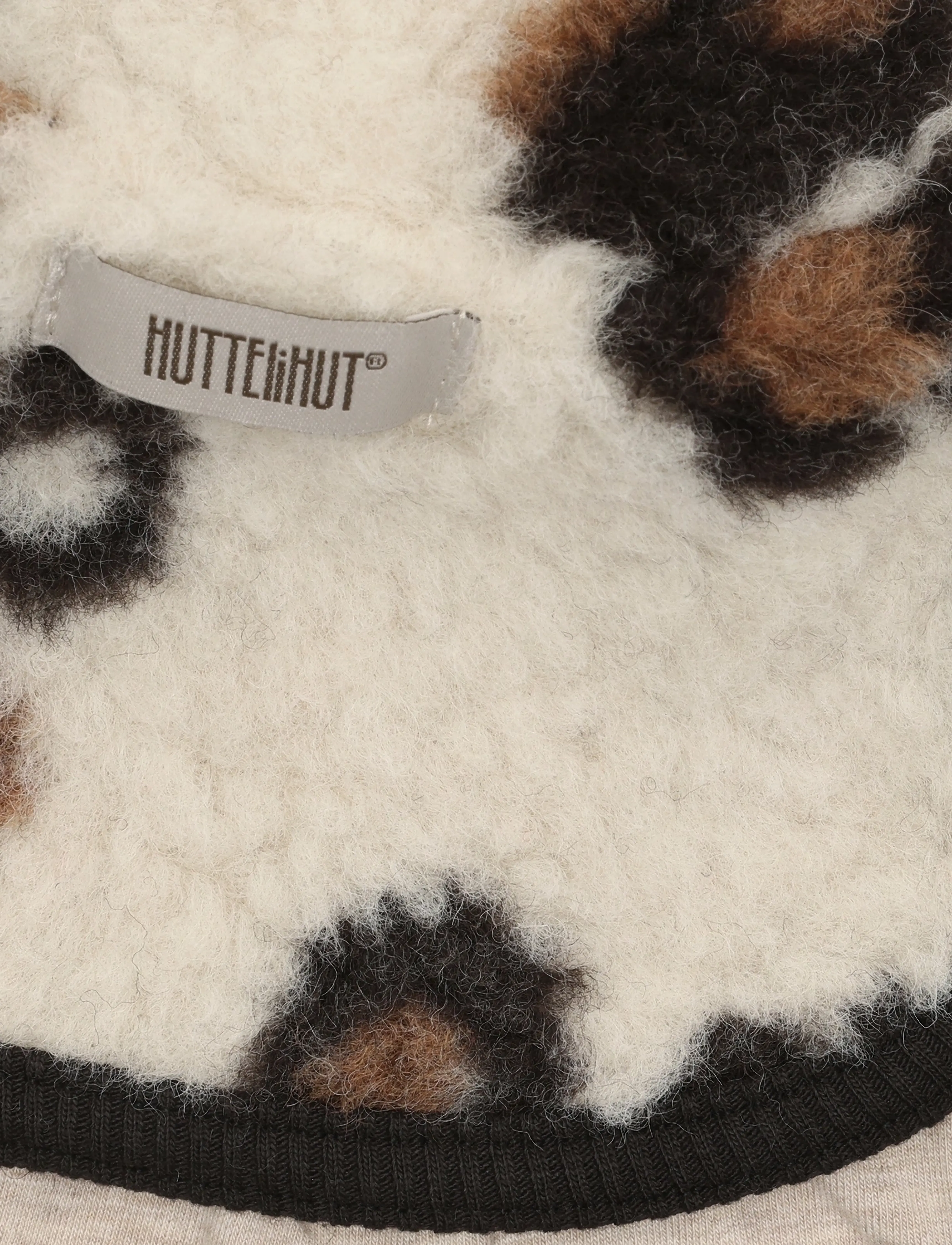 Huttelihut - Neck Warmer Wool Teddy - cement - 2