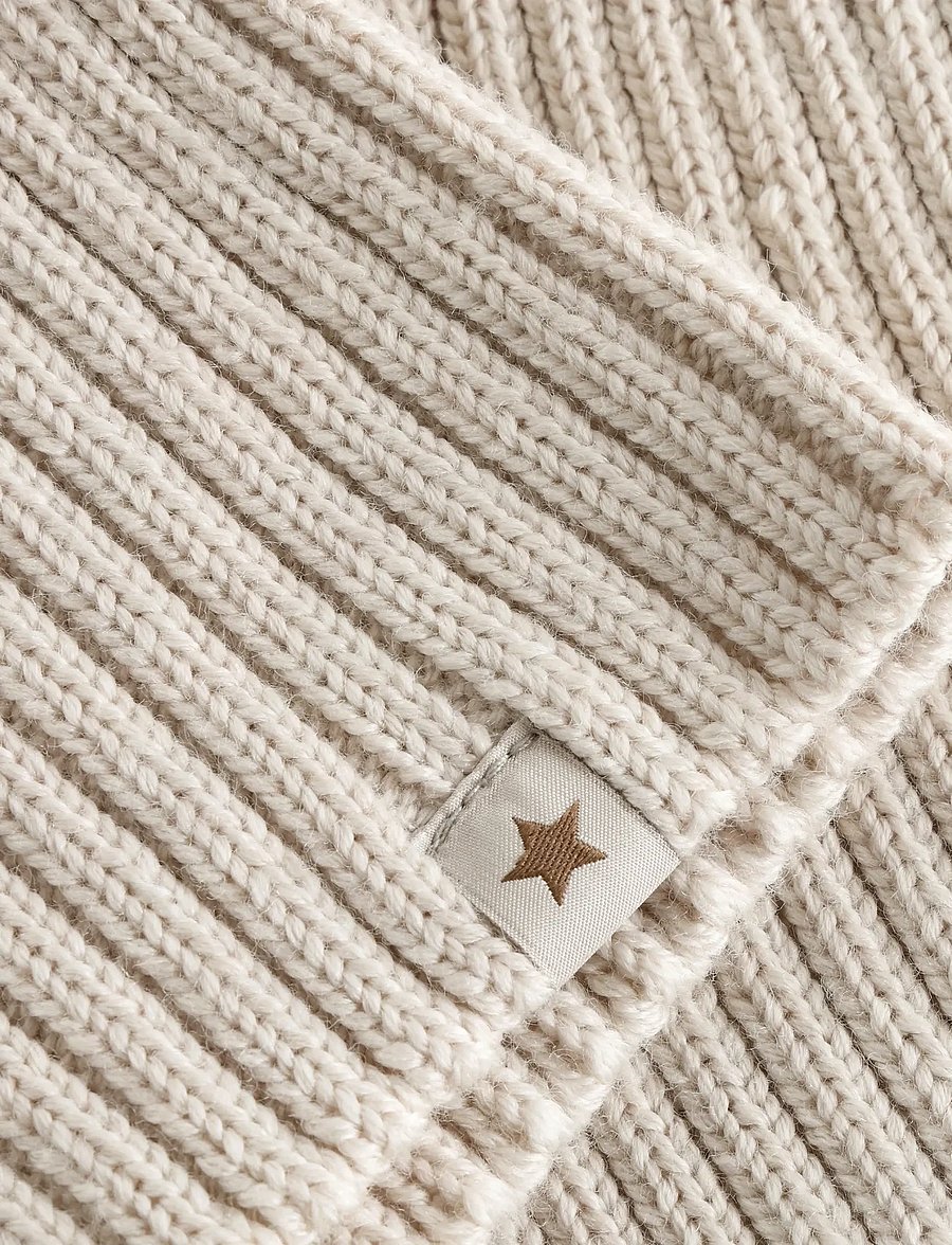 Huttelihut - Neck Warmer Wool Knit - halswärmer - sand melange - 2