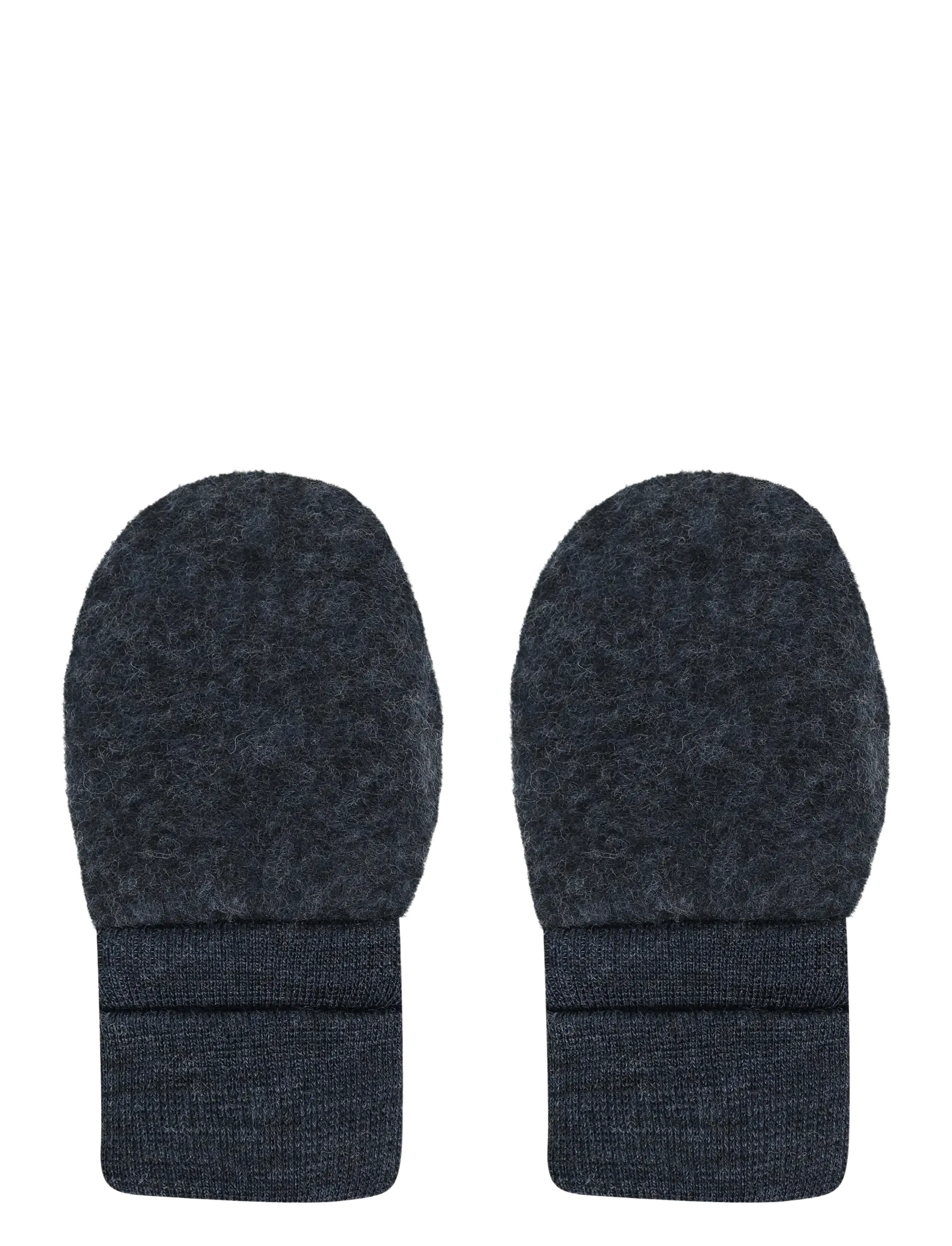 Huttelihut - Mittens Wool Fleece - beebikindad - navy melange - 1