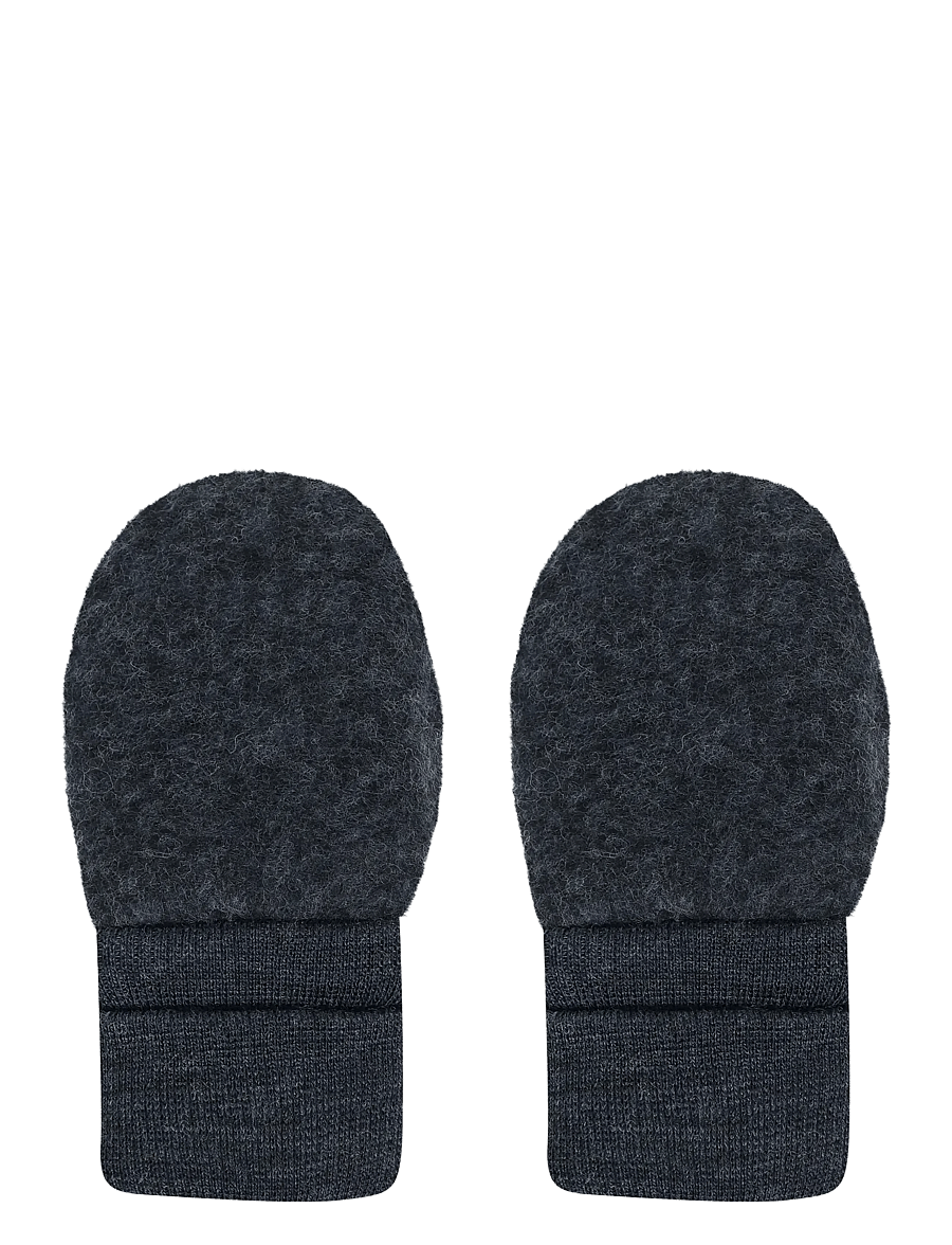 Huttelihut - Mittens Wool Fleece - beebikindad - navy melange - 1