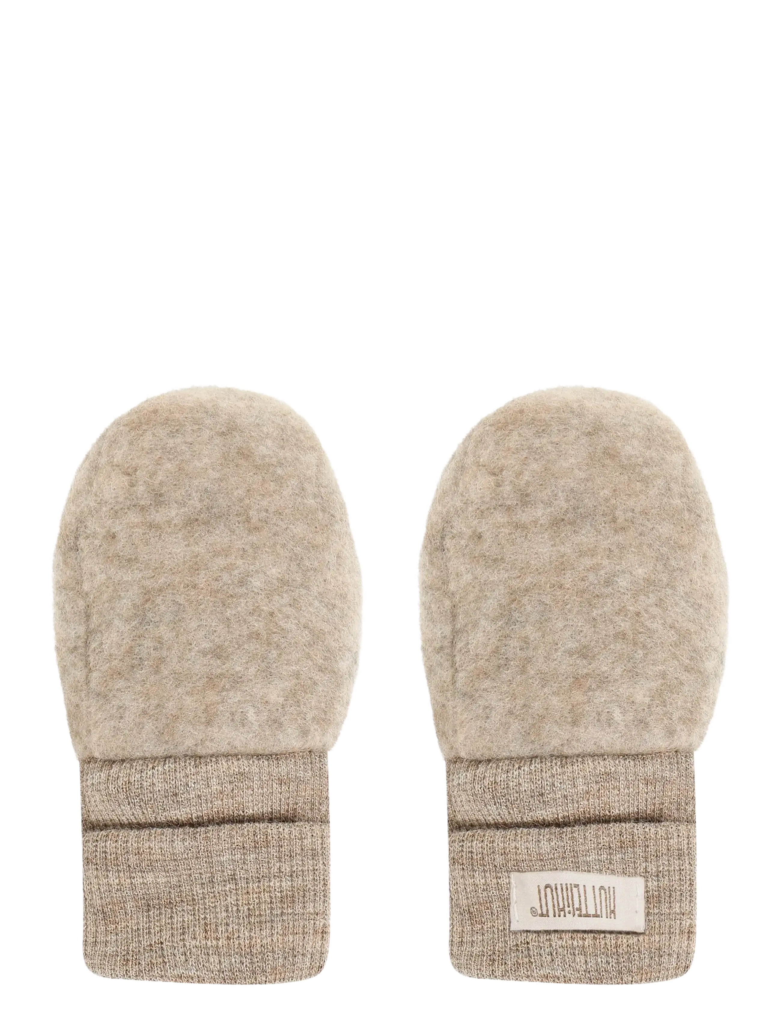 Huttelihut Mittens Wool Fleece - Accessories - SAVANNAH MELANGE / beige