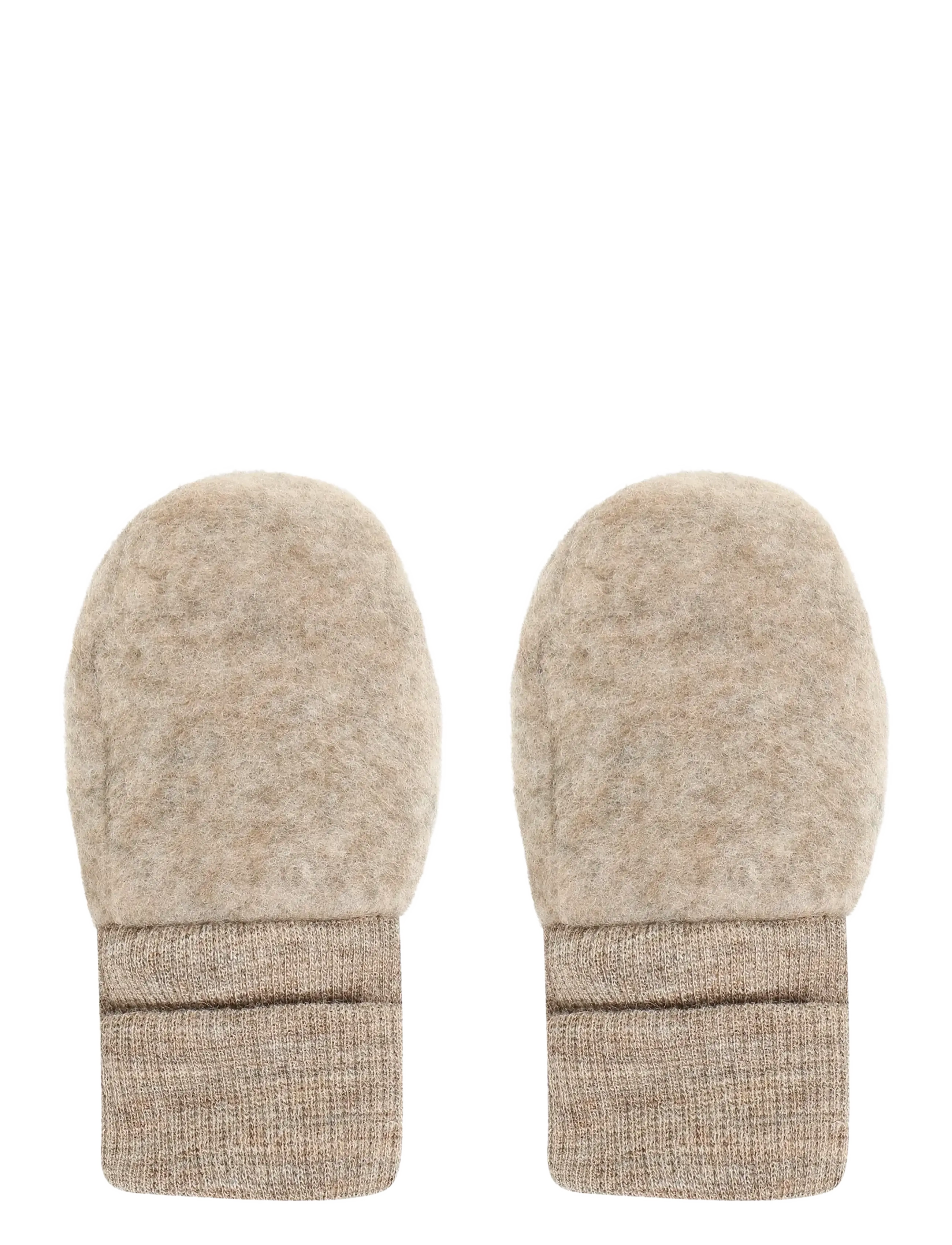 Huttelihut - Mittens Wool Fleece - babyvanter - savannah melange - 2