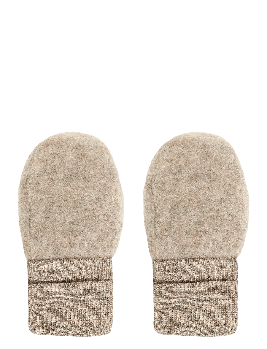 Huttelihut - Mittens Wool Fleece - babyvanter - savannah melange - 2