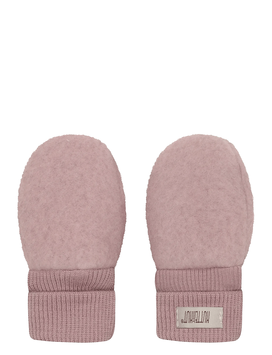Huttelihut - Mittens Wool Fleece - beebikindad - woodrose - 0