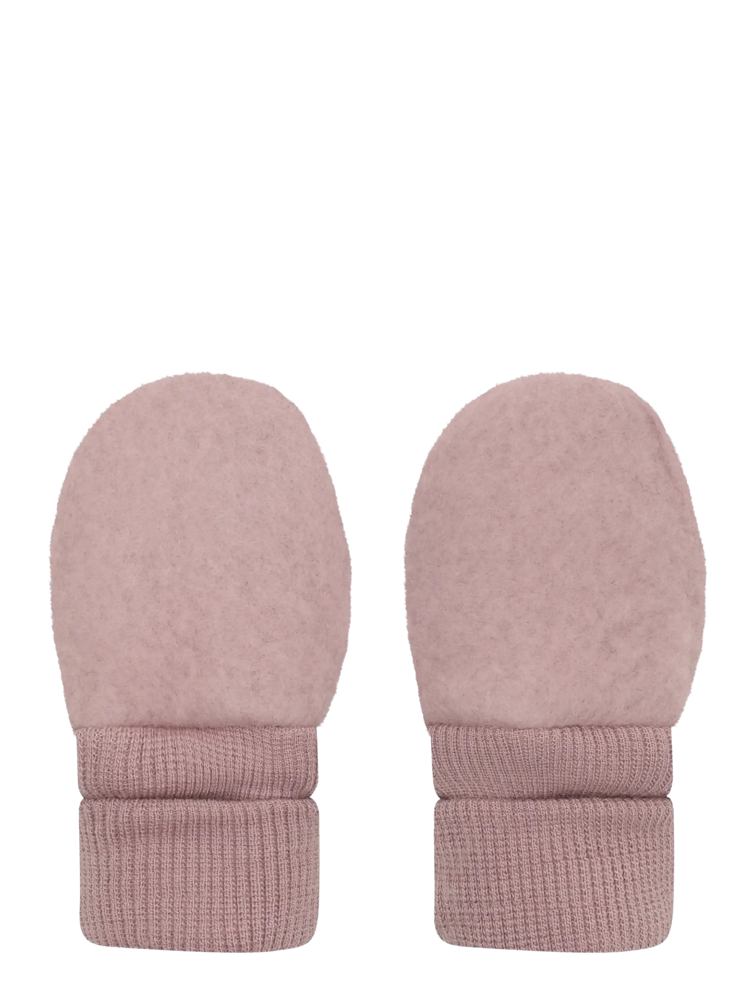 Huttelihut - Mittens Wool Fleece - beebikindad - woodrose - 1