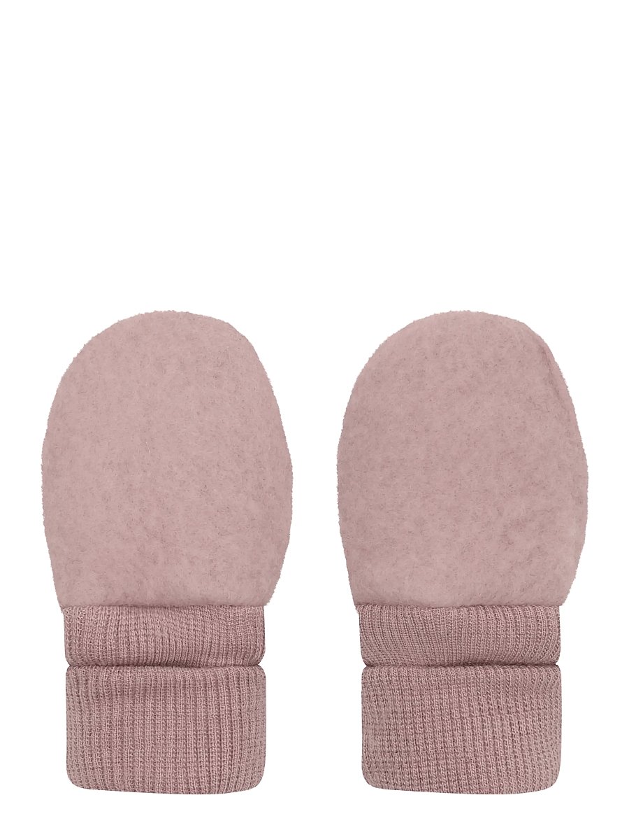 Huttelihut - Mittens Wool Fleece - beebikindad - woodrose - 1
