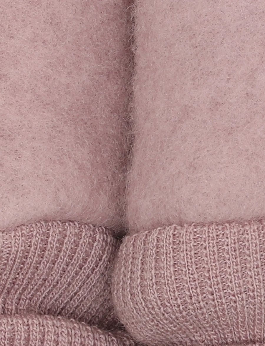 Huttelihut - Mittens Wool Fleece - beebikindad - woodrose - 2