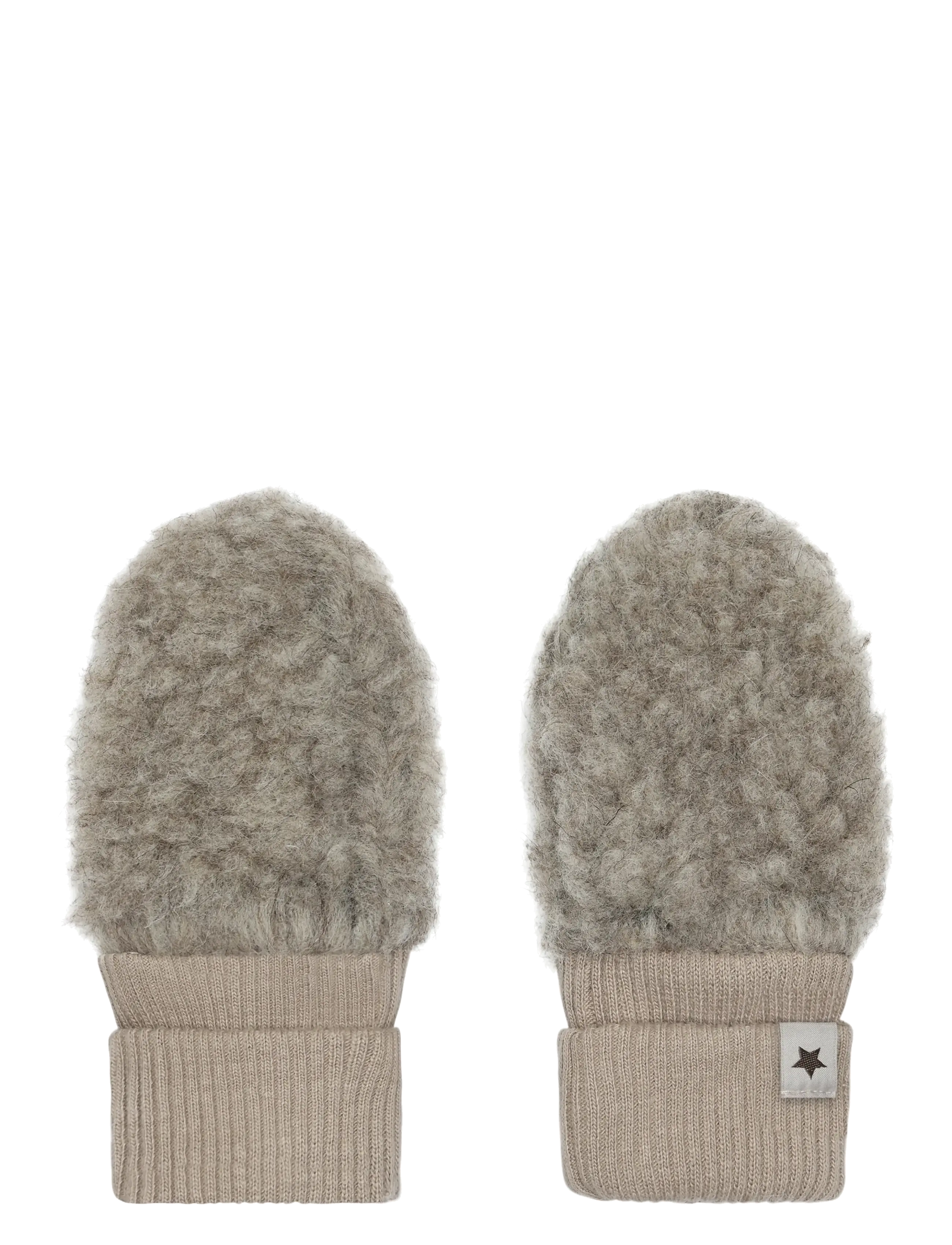 Huttelihut Mittens Wool Teddy - Handschuhe - CAMEL MELANGE / beige
