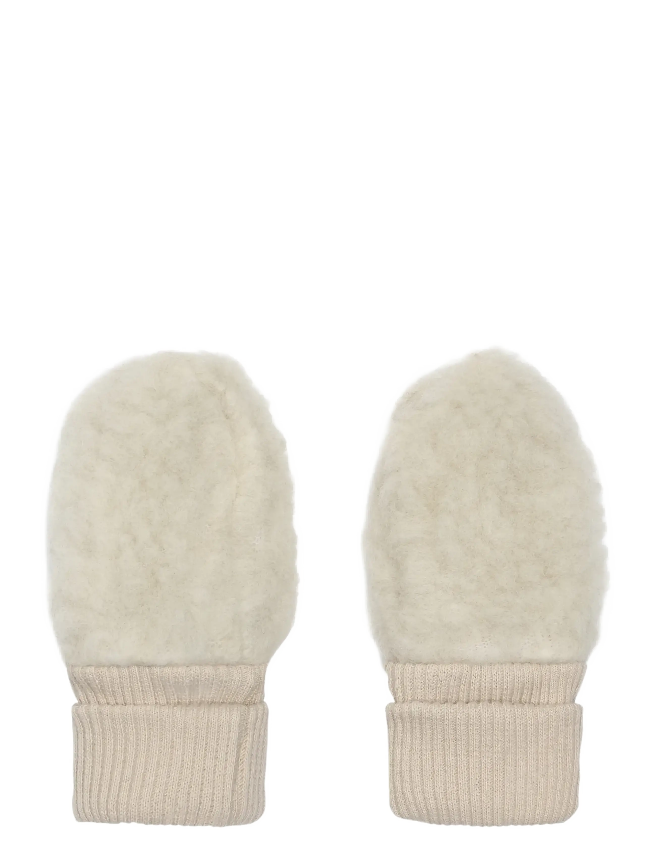 Huttelihut - Mittens Wool Teddy - gloves - cement - 1