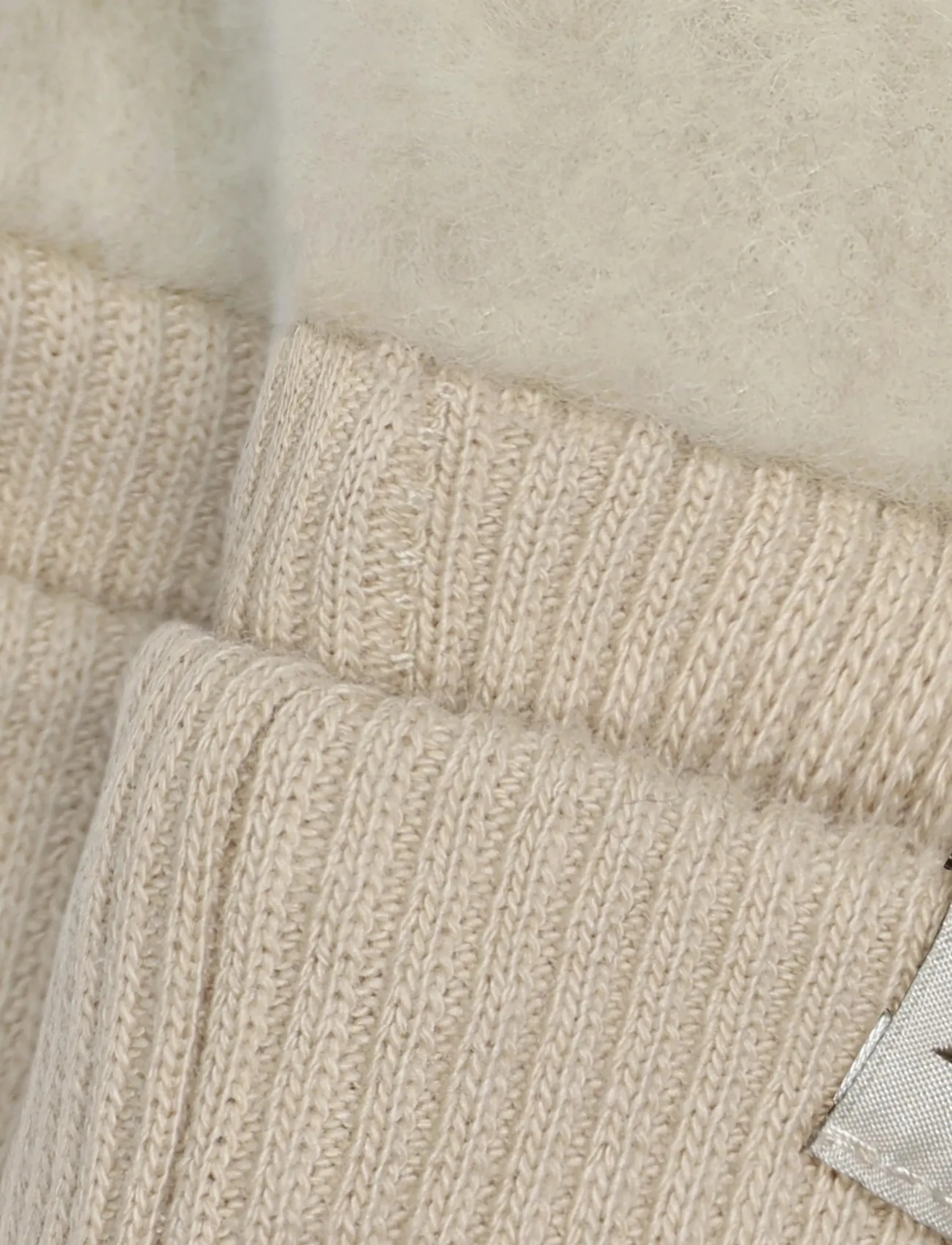 Huttelihut - Mittens Wool Teddy - gloves - cement - 2