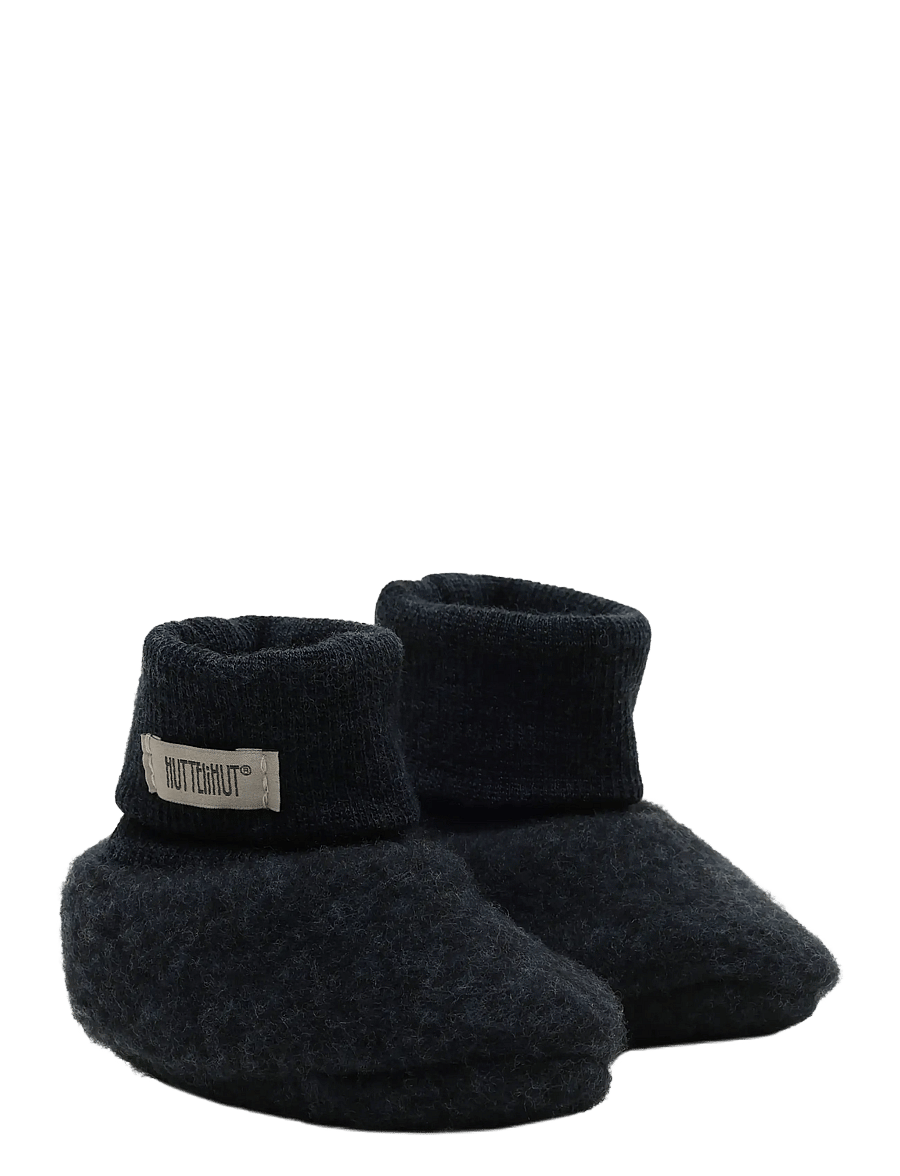 Huttelihut - Footies Wool Fleece - beebipapud - navy melange - 0
