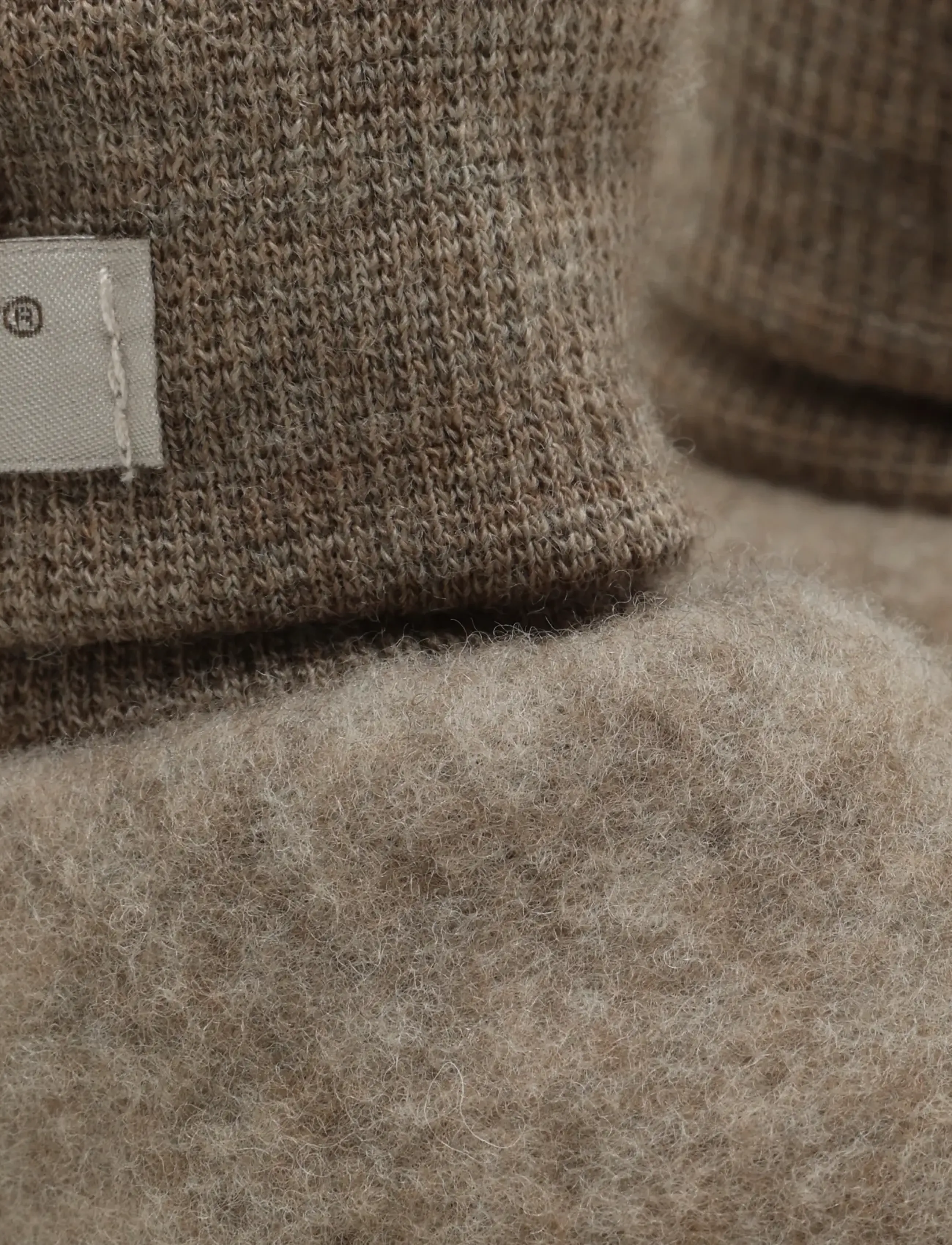Huttelihut - Footies Wool Fleece - babystrikstøvler - savannah melange - 2