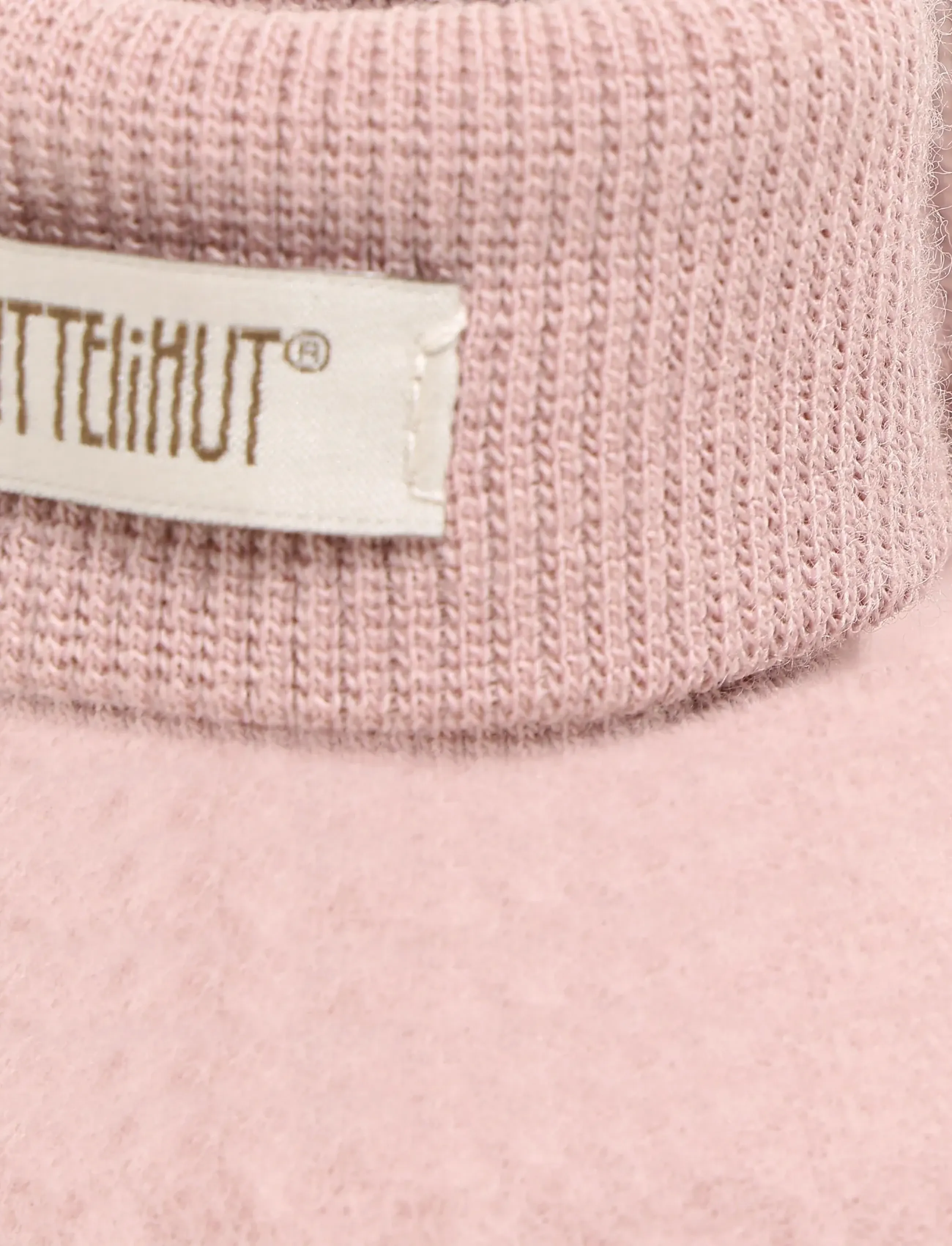 Huttelihut - Footies Wool Fleece - beebipapud - woodrose - 2