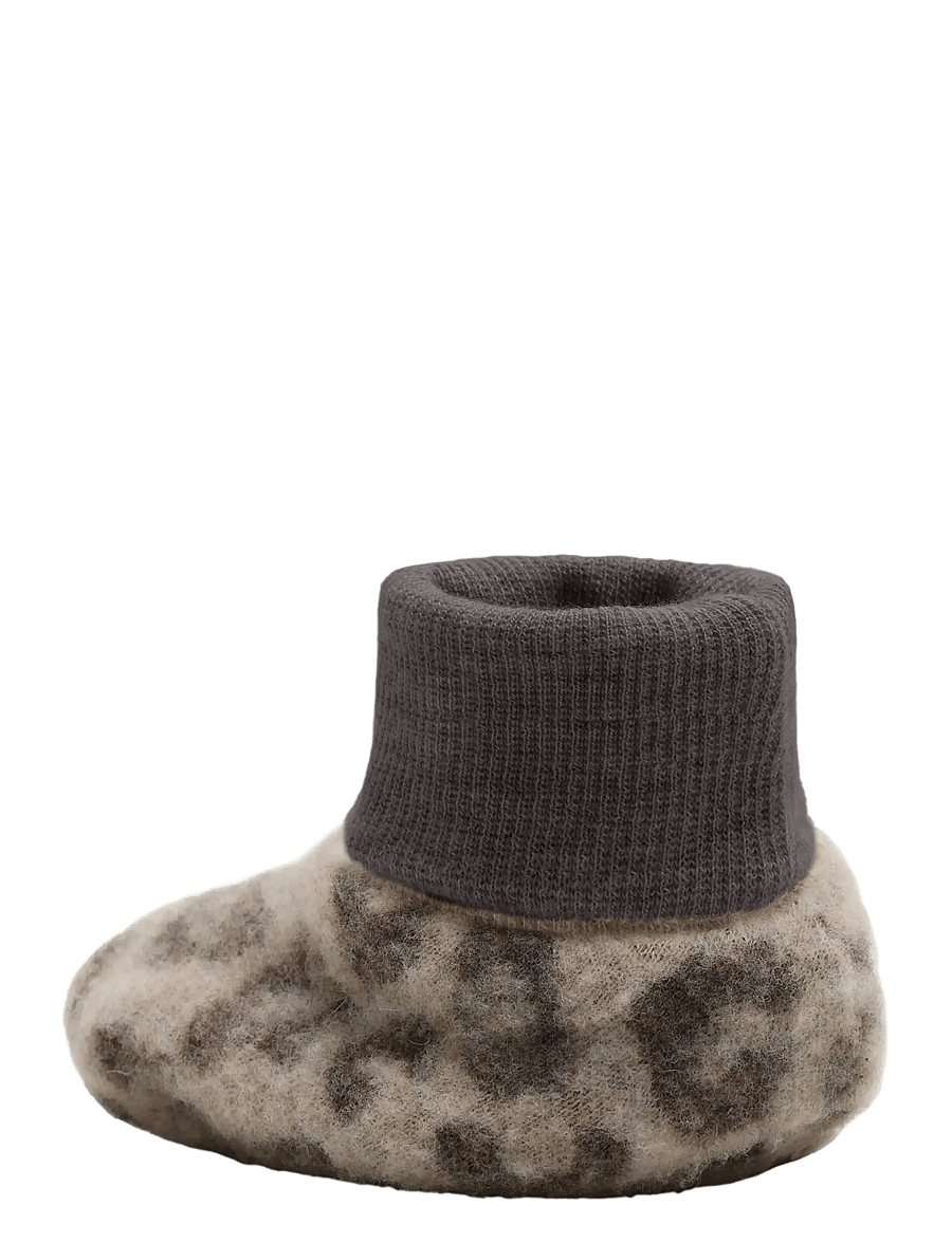 Huttelihut - Footies Wool Fleece 2-layer - babystrikstøvler - camel melange - 2