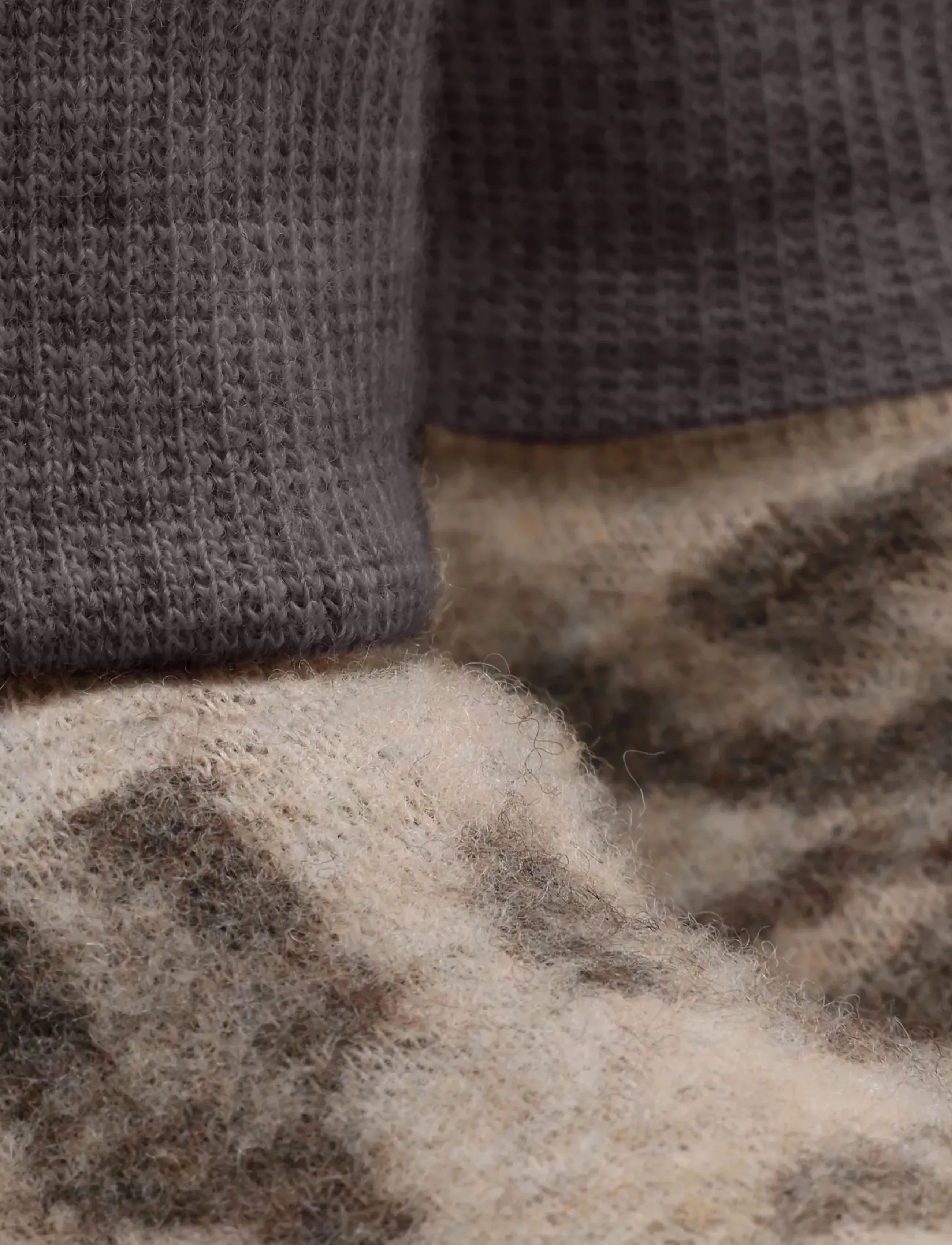 Huttelihut - Footies Wool Fleece 2-layer - babystrikstøvler - camel melange - 3