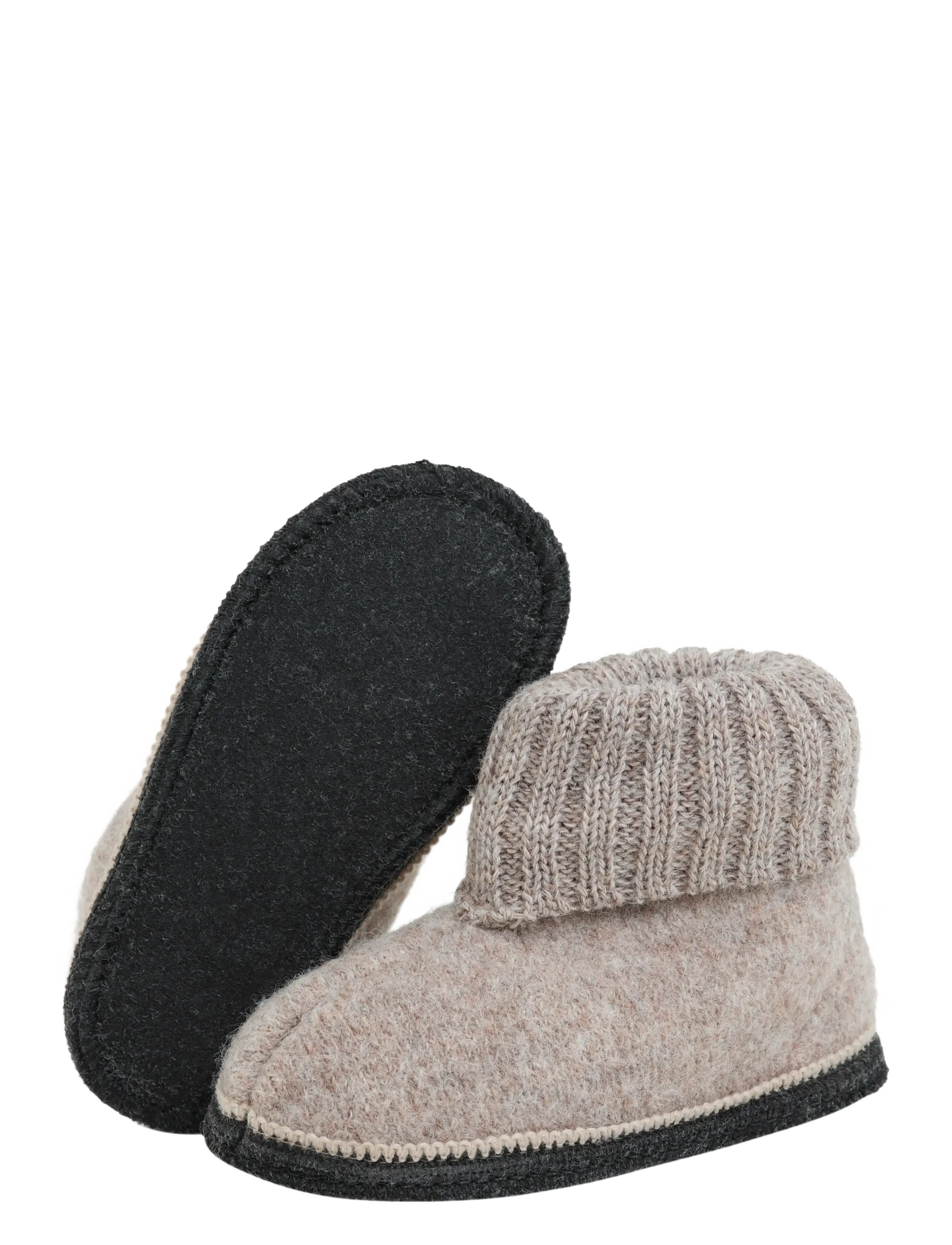 Huttelihut - Slippers Wool - sussid - camel melange - 2