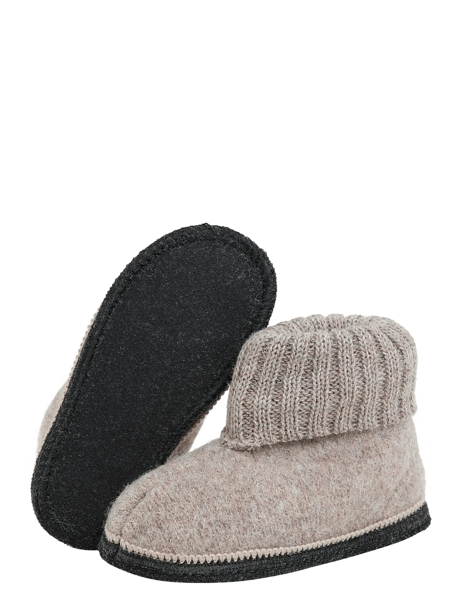 Huttelihut - Slippers Wool - sussid - camel melange - 2