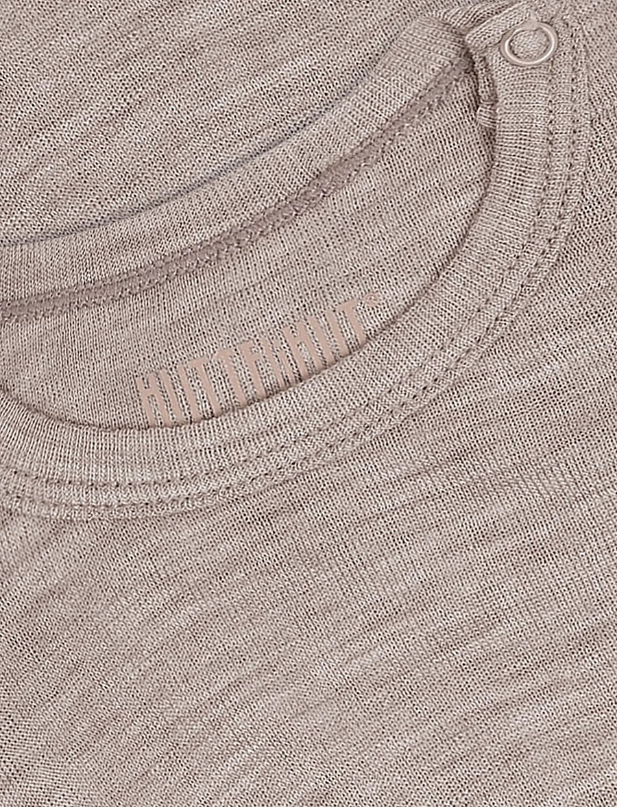 Huttelihut - Body LS Wool w. Silk - underställ baby - cinder melange - 2