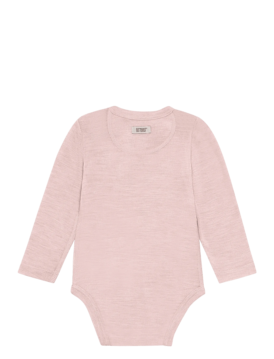 Huttelihut - Body LS Wool w. Silk - beebi alusriided - rose smoke - 1