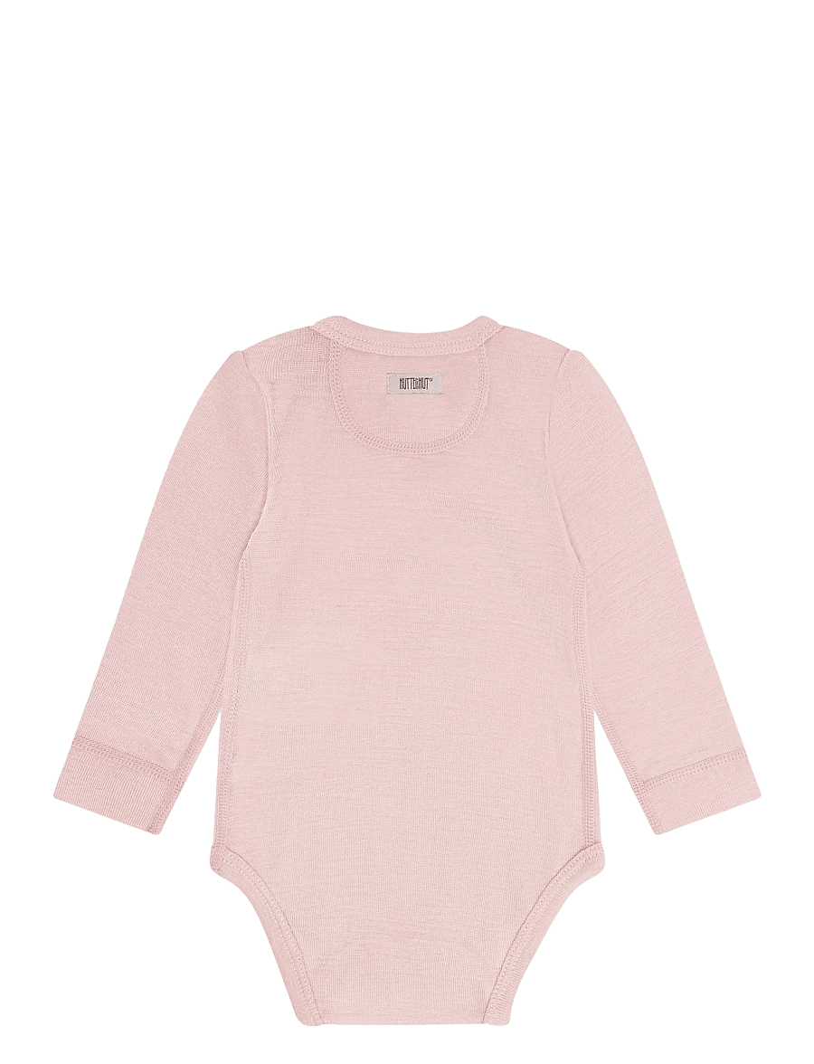 Huttelihut - Body LS Tencel w. Wool - underställ baby - rose smoke - 1