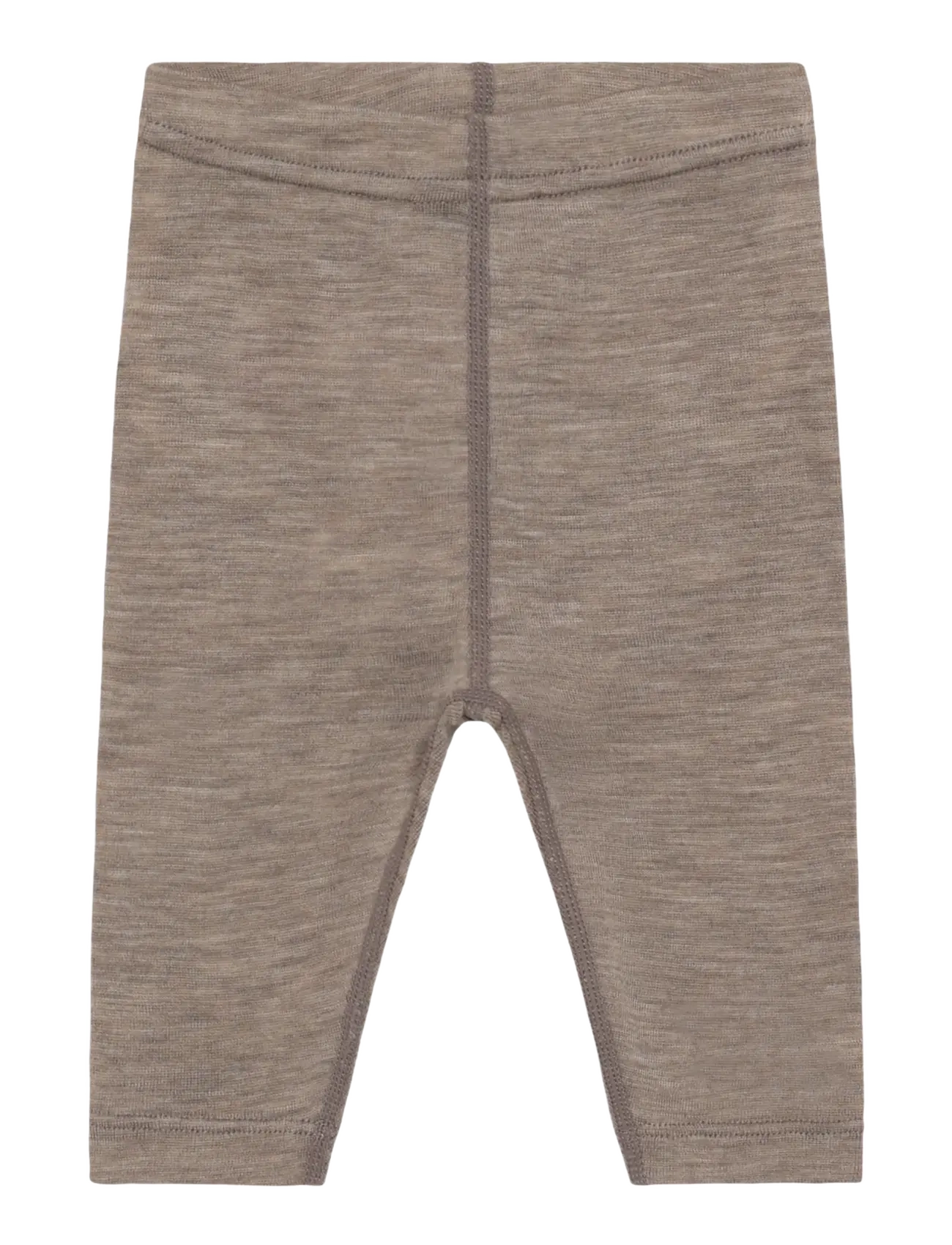 Huttelihut Leggings Wool w. Silk - Püksid - CINDER MELANGE / brown