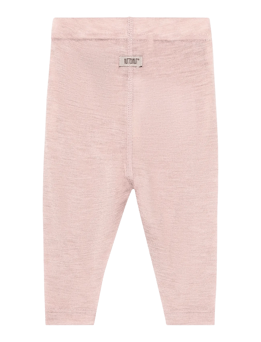 Huttelihut - Leggings Wool w. Silk - beebi alusriided - rose smoke - 1