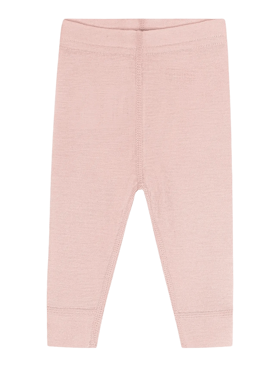 Huttelihut - Leggings Tencel w. Wool - beebi alusriided - rose smoke - 0