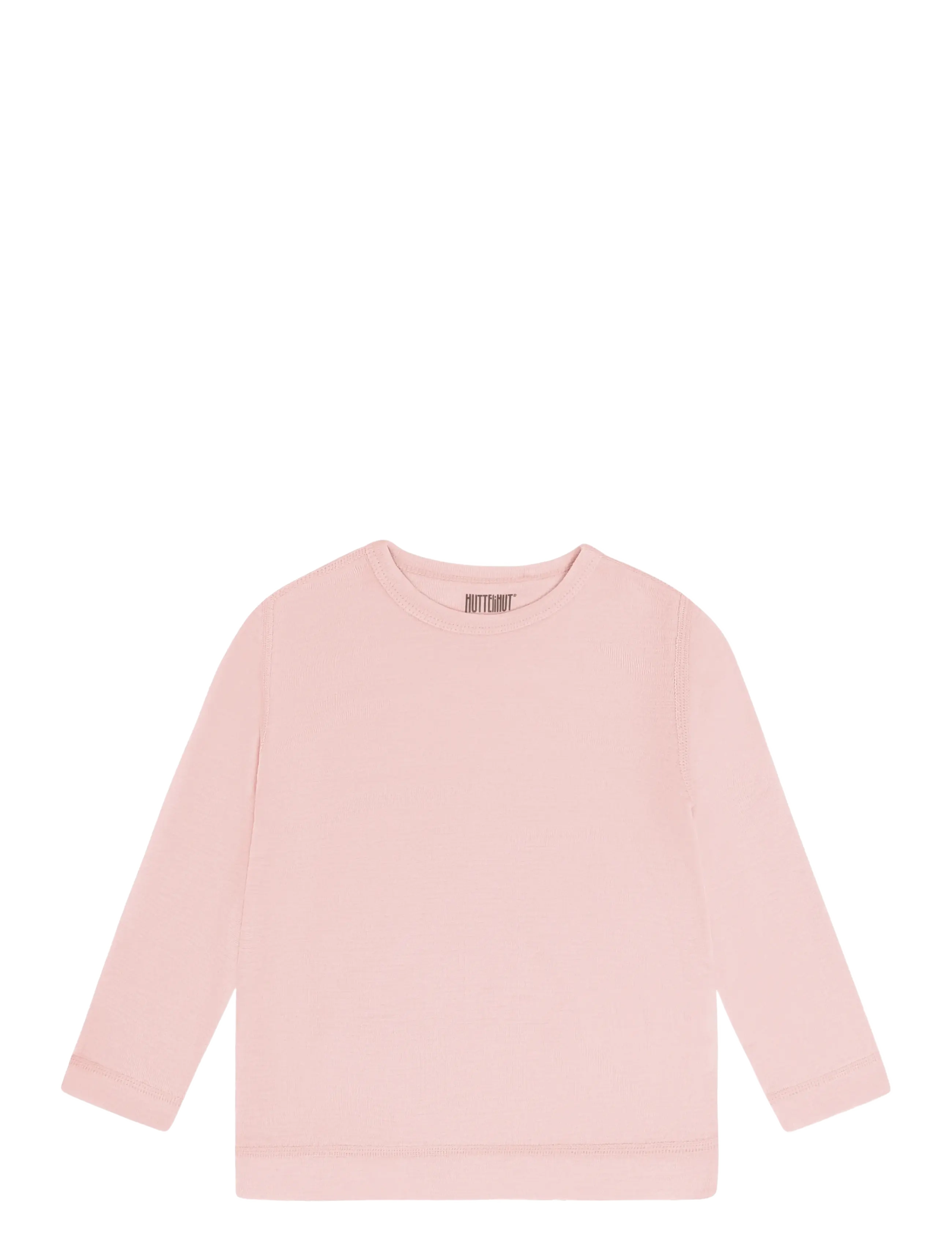 Huttelihut T-shirt LS Tencel w. Wool - Oberteile - ROSE SMOKE / pink/rose