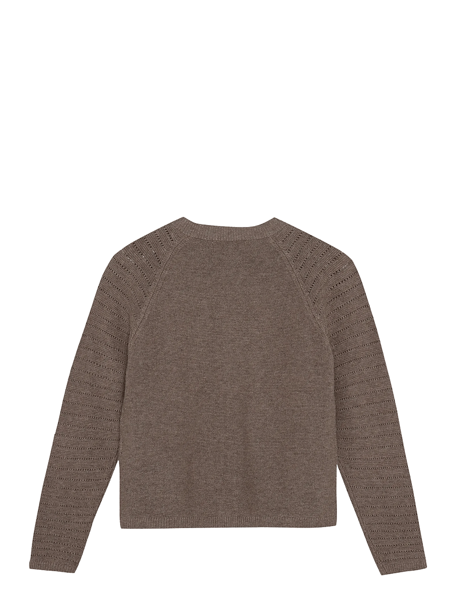 Huttelihut - Cardigan Knit w. Wool - cardigans - cinder melange - 2