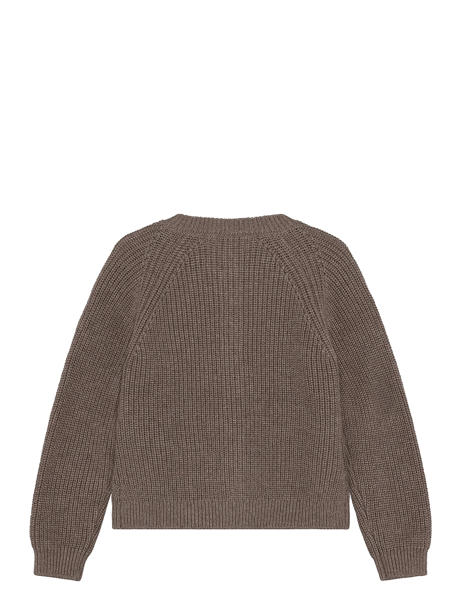 Huttelihut - Cardigan Knit w. Wool - cardigans - cinder melange - 2